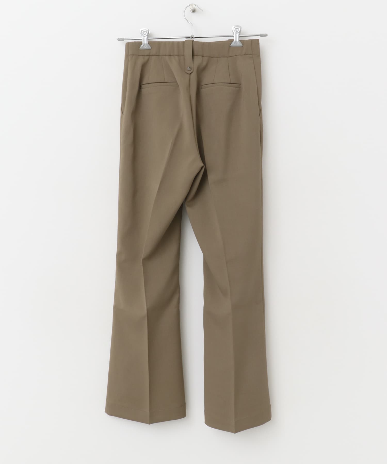 ウォッシャブルフレアパンツ BEIGE 36