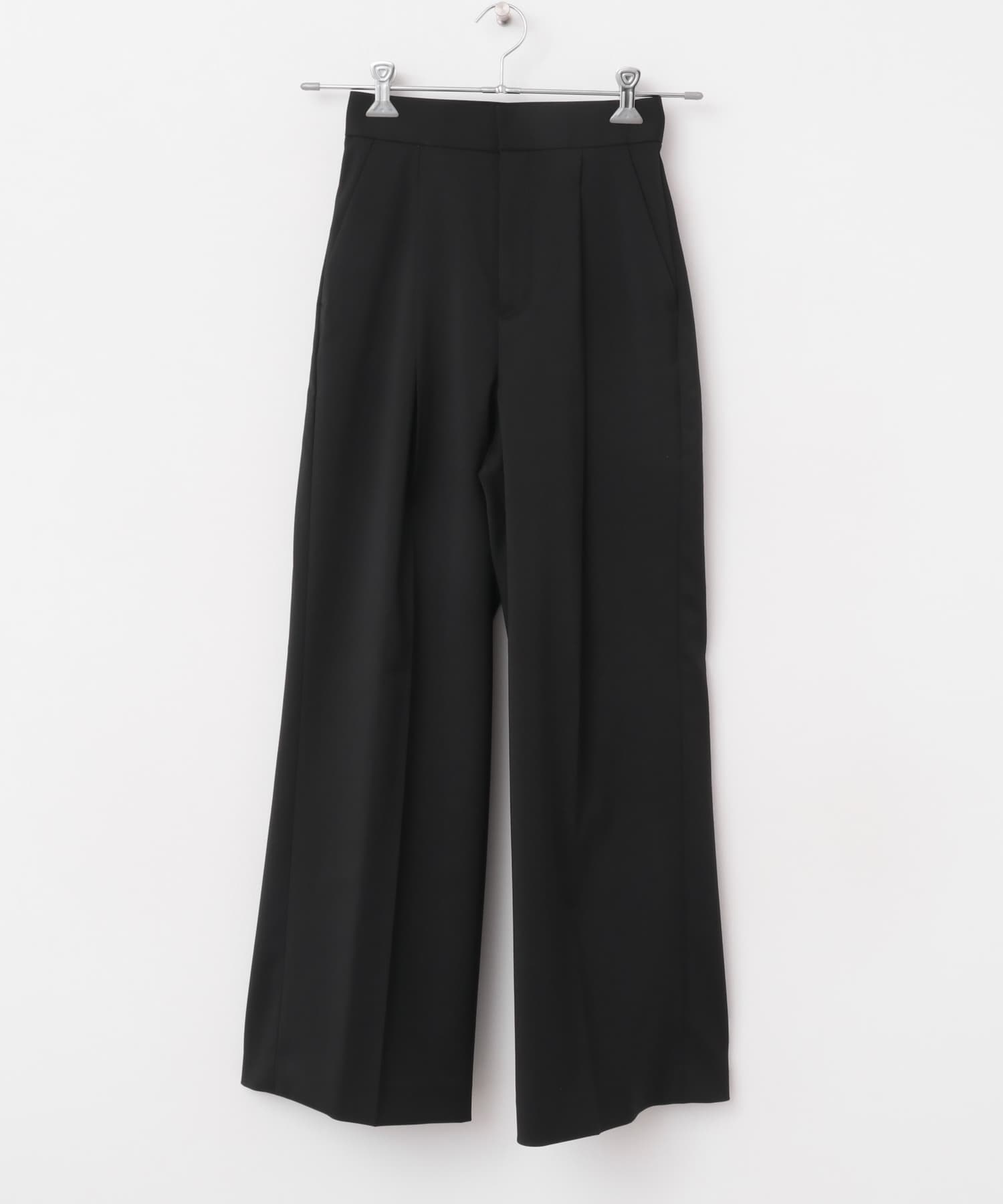 ハイウエストワイドスラックス BLACK 34