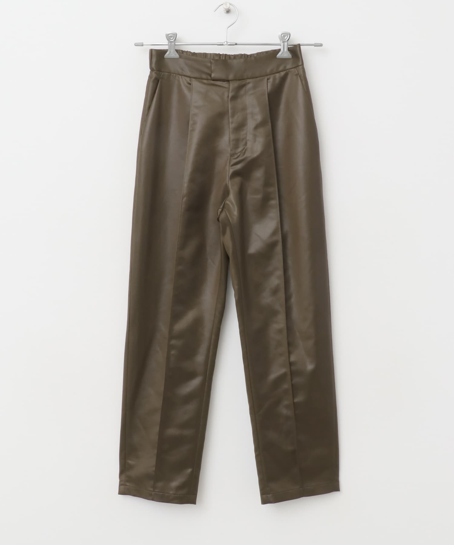 レザーライクパンツ BROWN 36