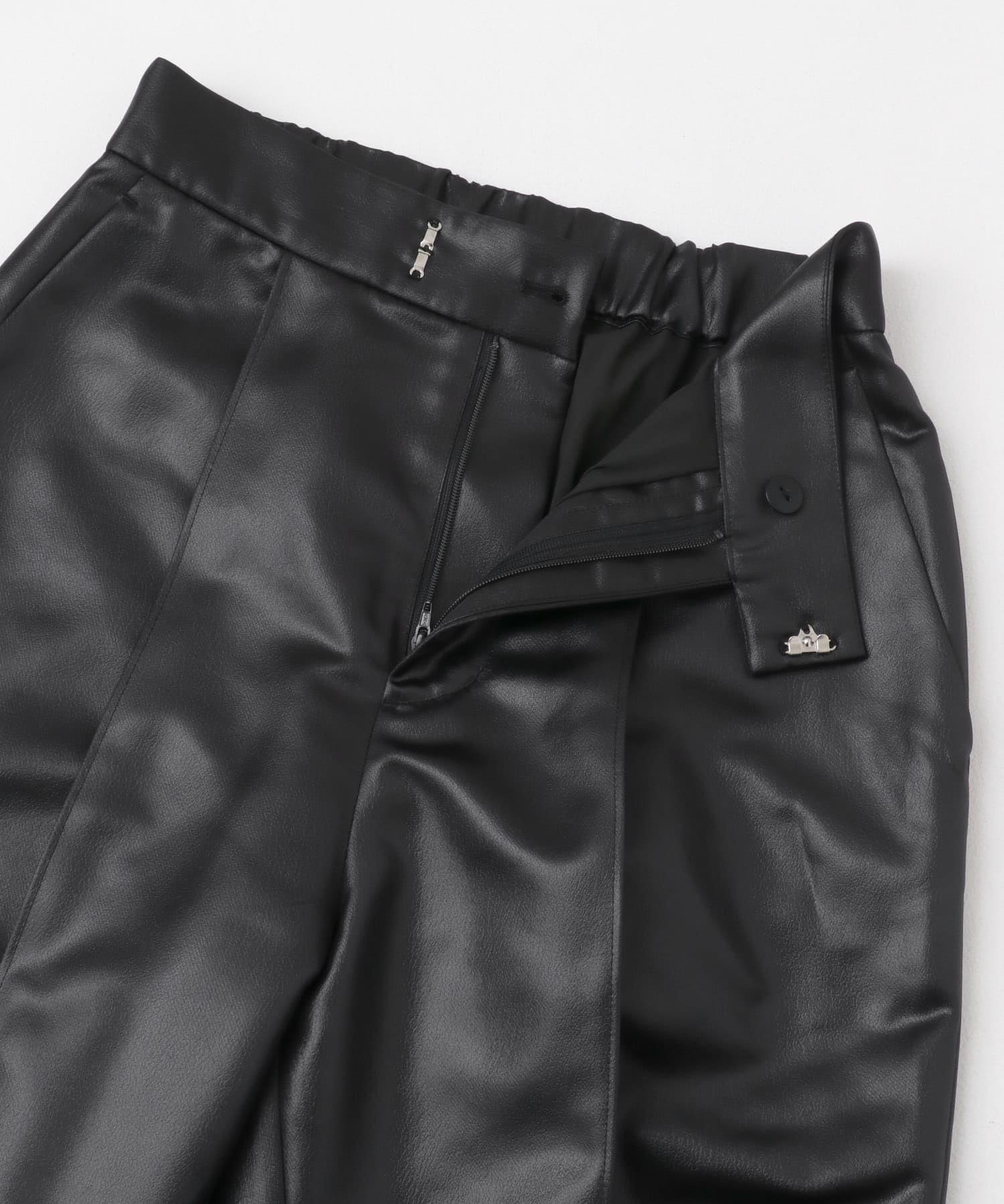 レザーライクパンツ BLACK 36