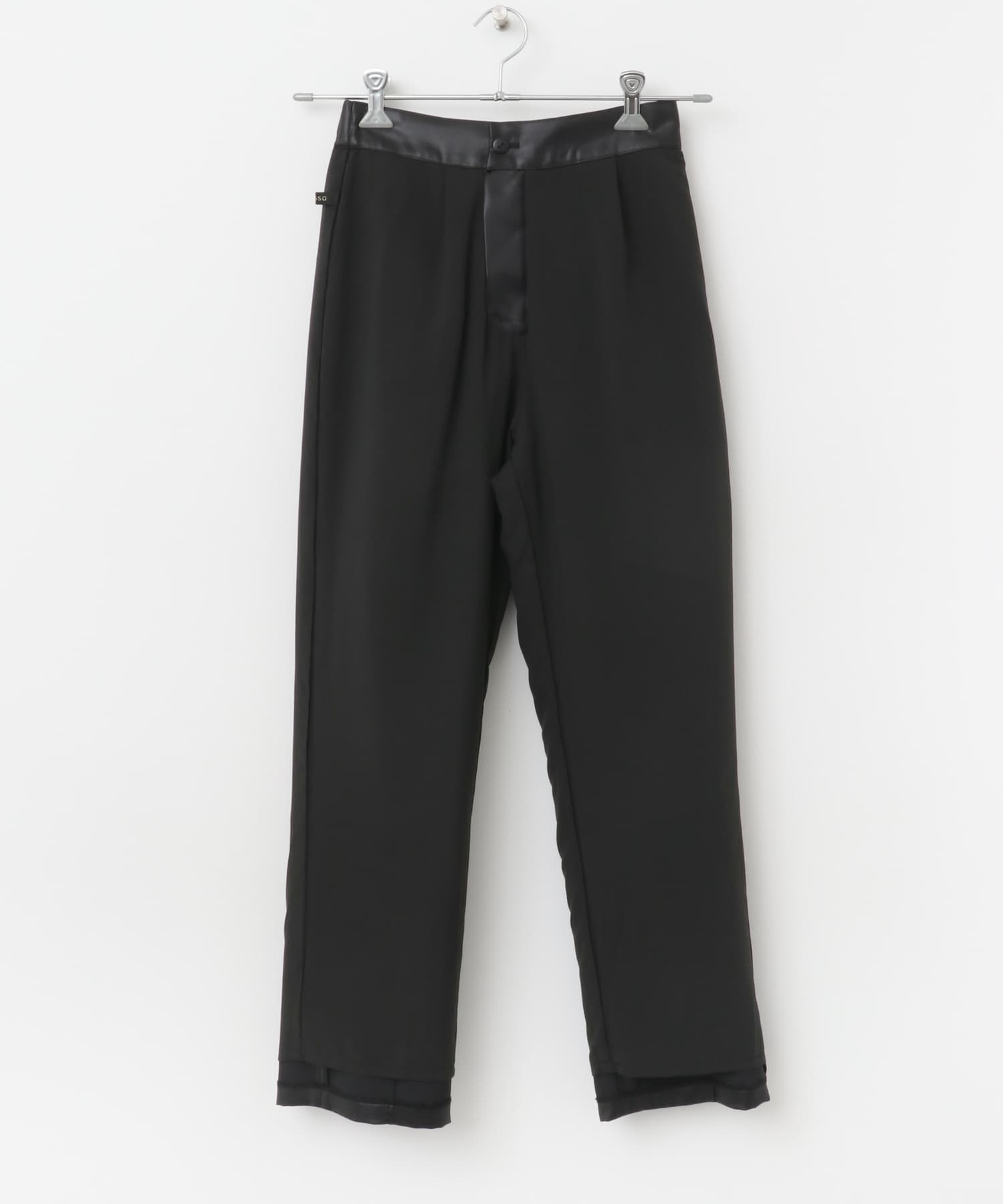 レザーライクパンツ BLACK 36