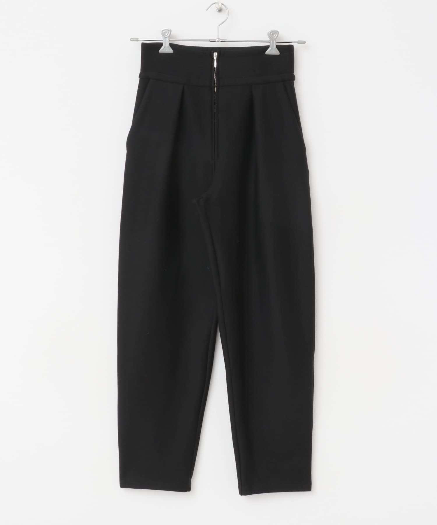 F by ROSSO　ハイパーフィット裏起毛カーブパンツ BLACK 36