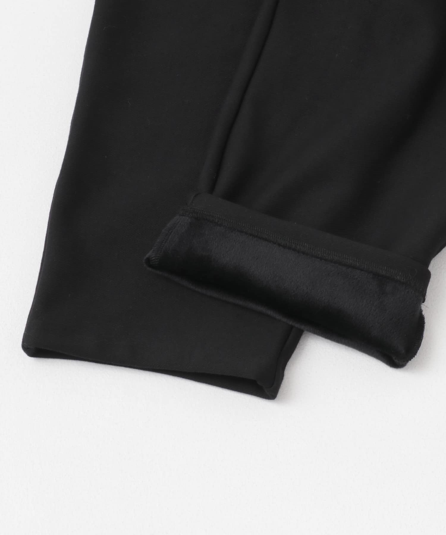 F by ROSSO　ハイパーフィット裏起毛カーブパンツ BLACK 36