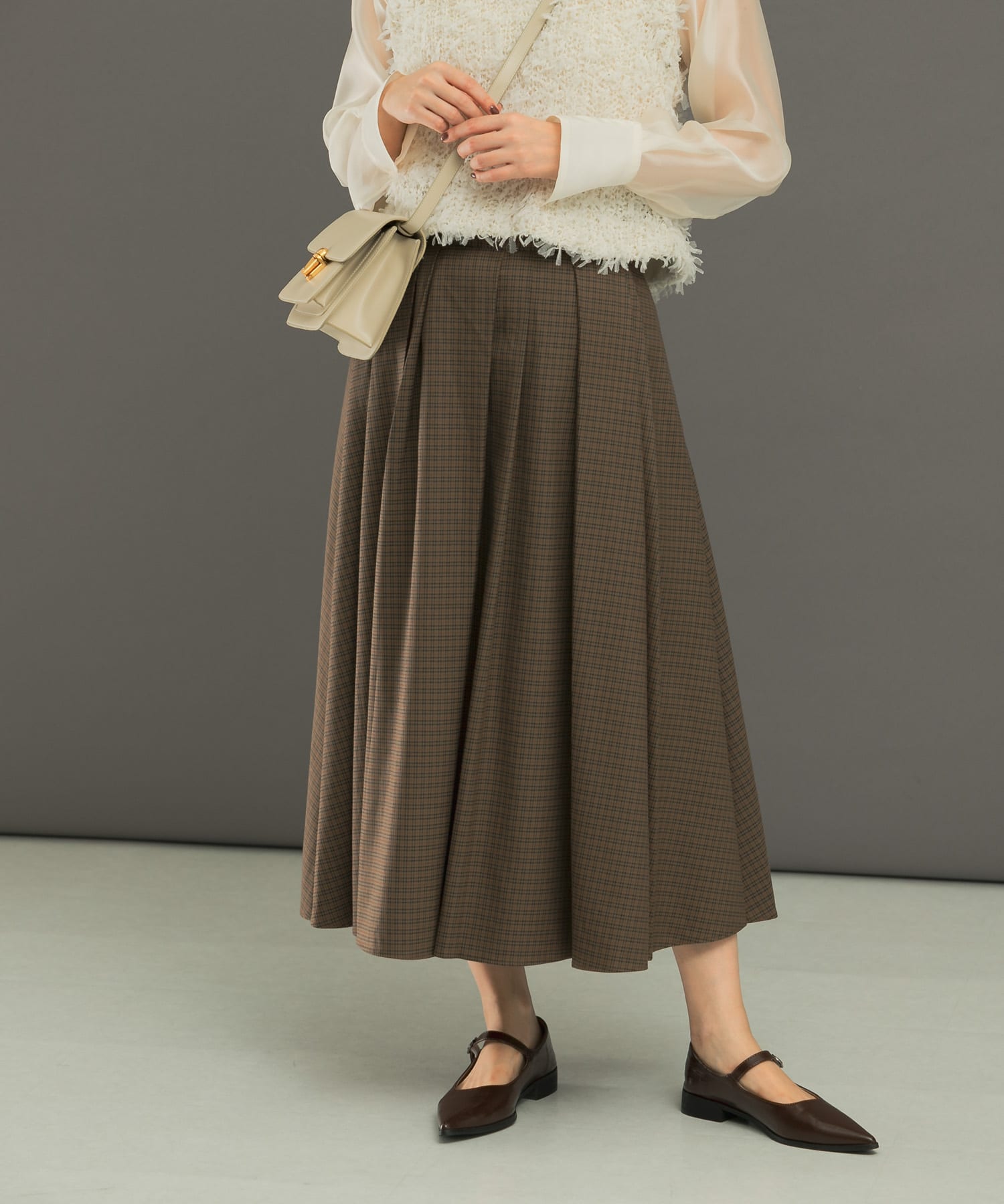 ランダムプリーツスカート