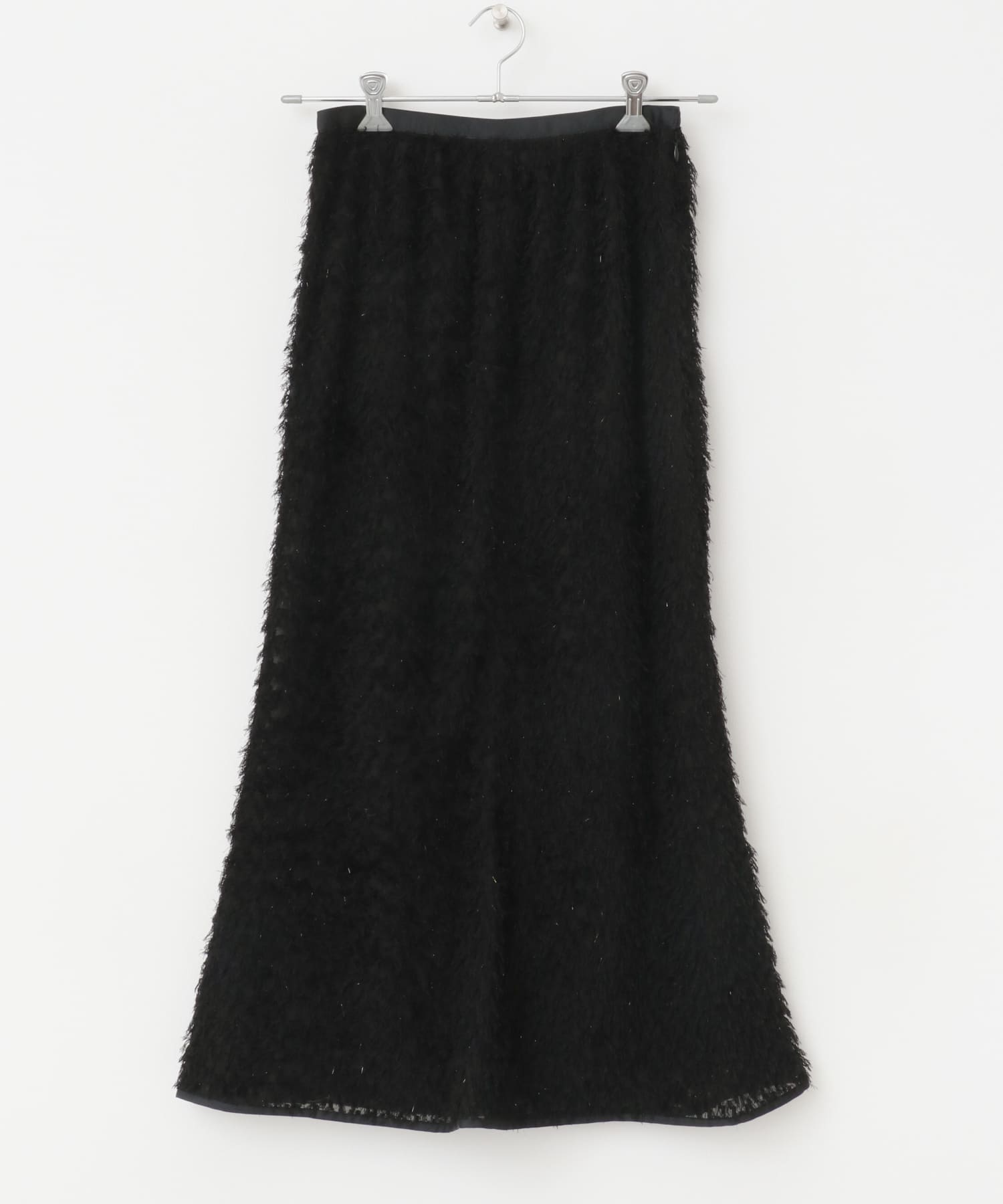 ラメカットジャガードスカート BLACK 36
