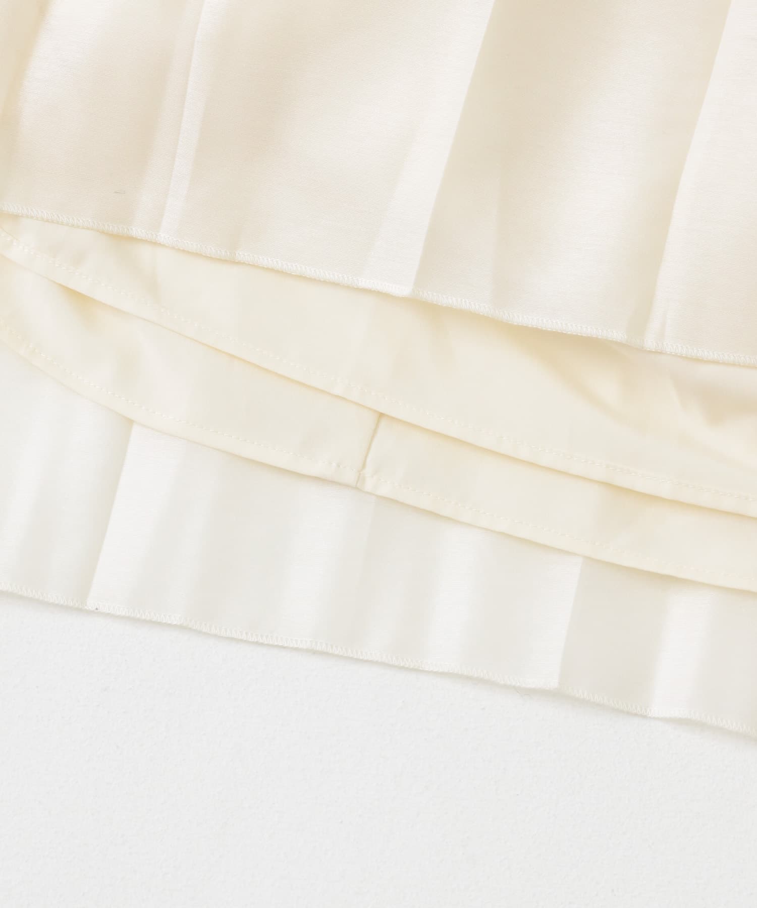 オーガンジープリーツスカート OFF WHITE FREE
