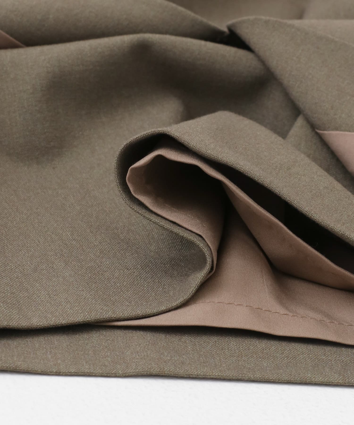 ウールライクスリットミニスコート MOCHA 36