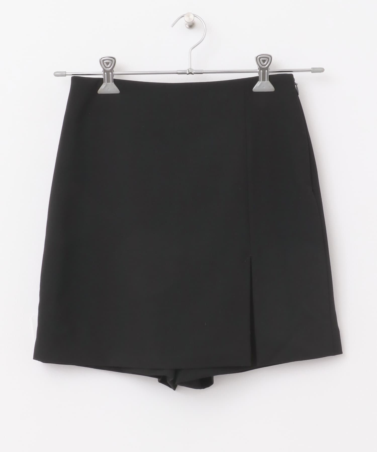 ウールライクスリットミニスコート BLACK 36