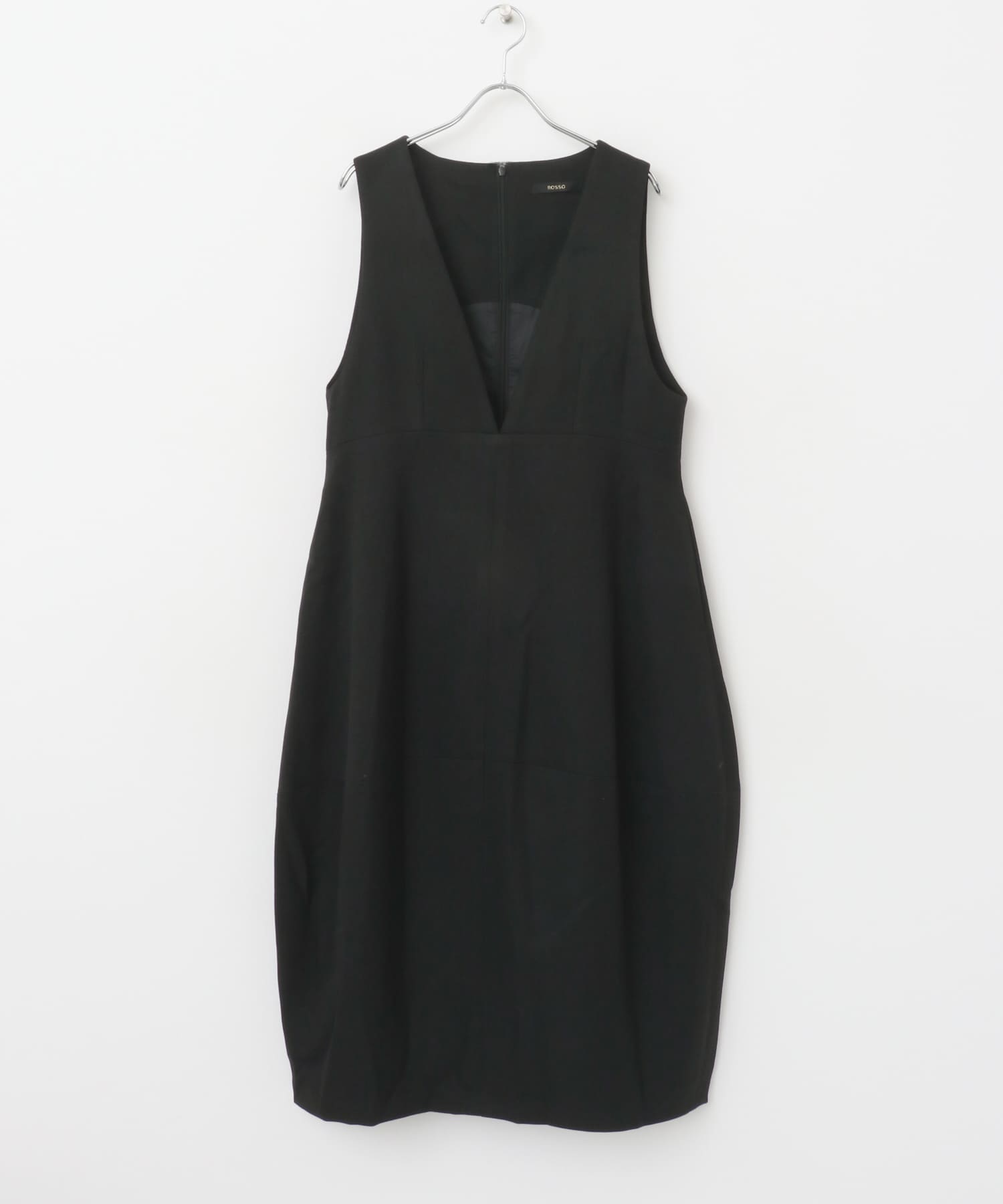 『UR TECH』コクーンジャンパーワンピース BLACK 38