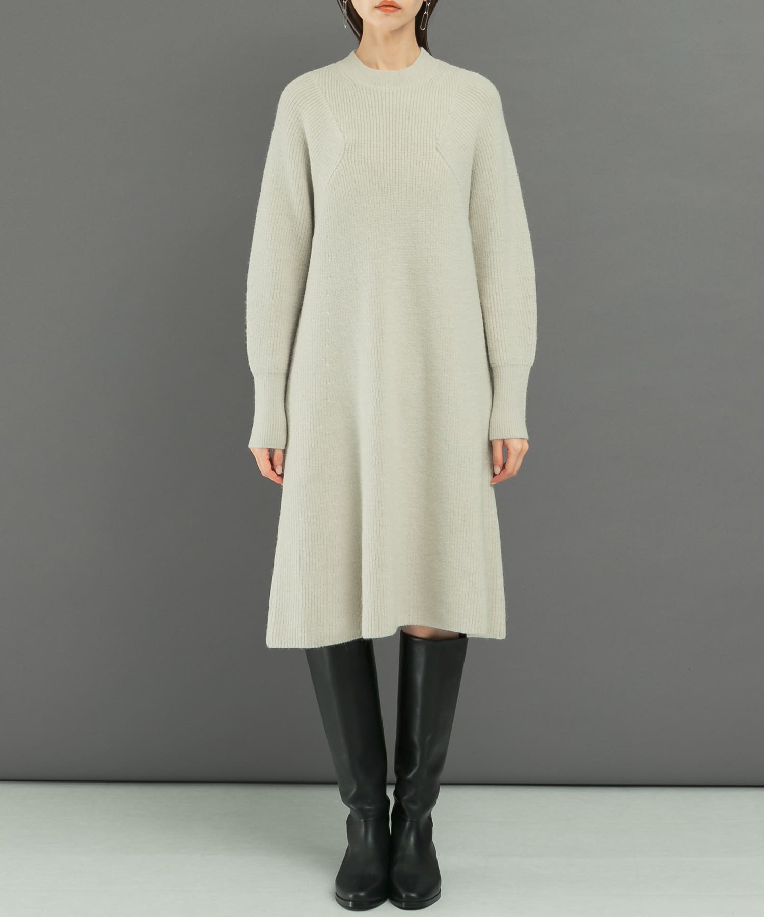 WEB限定』畦ニットミニワンピース(FREE BLACK): ワンピース｜URBAN