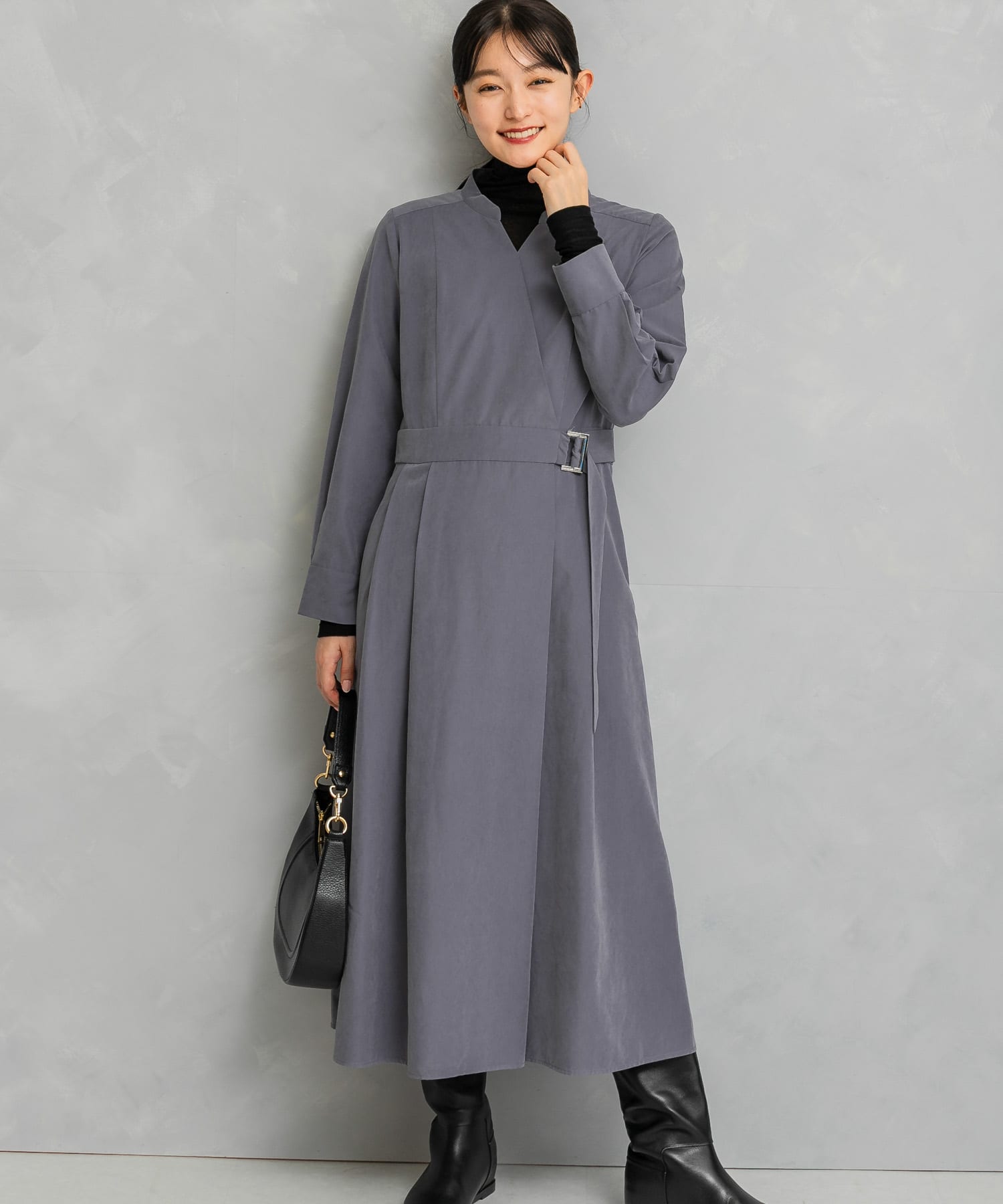 マイラン　カシュクールワンピース and myera カシュクールのようなチェックワンピース