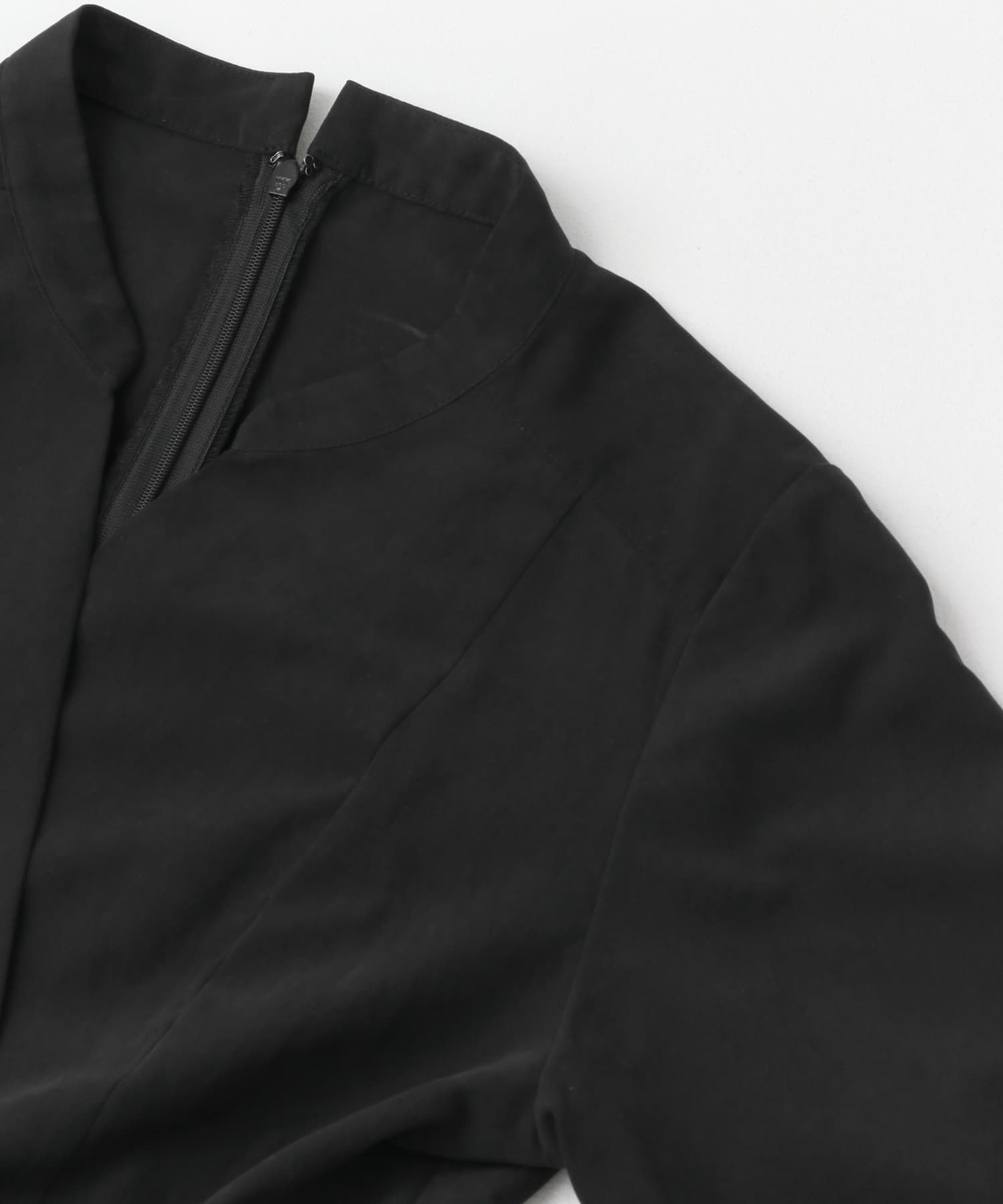 スエードライクカシュクールワンピース BLACK FREE
