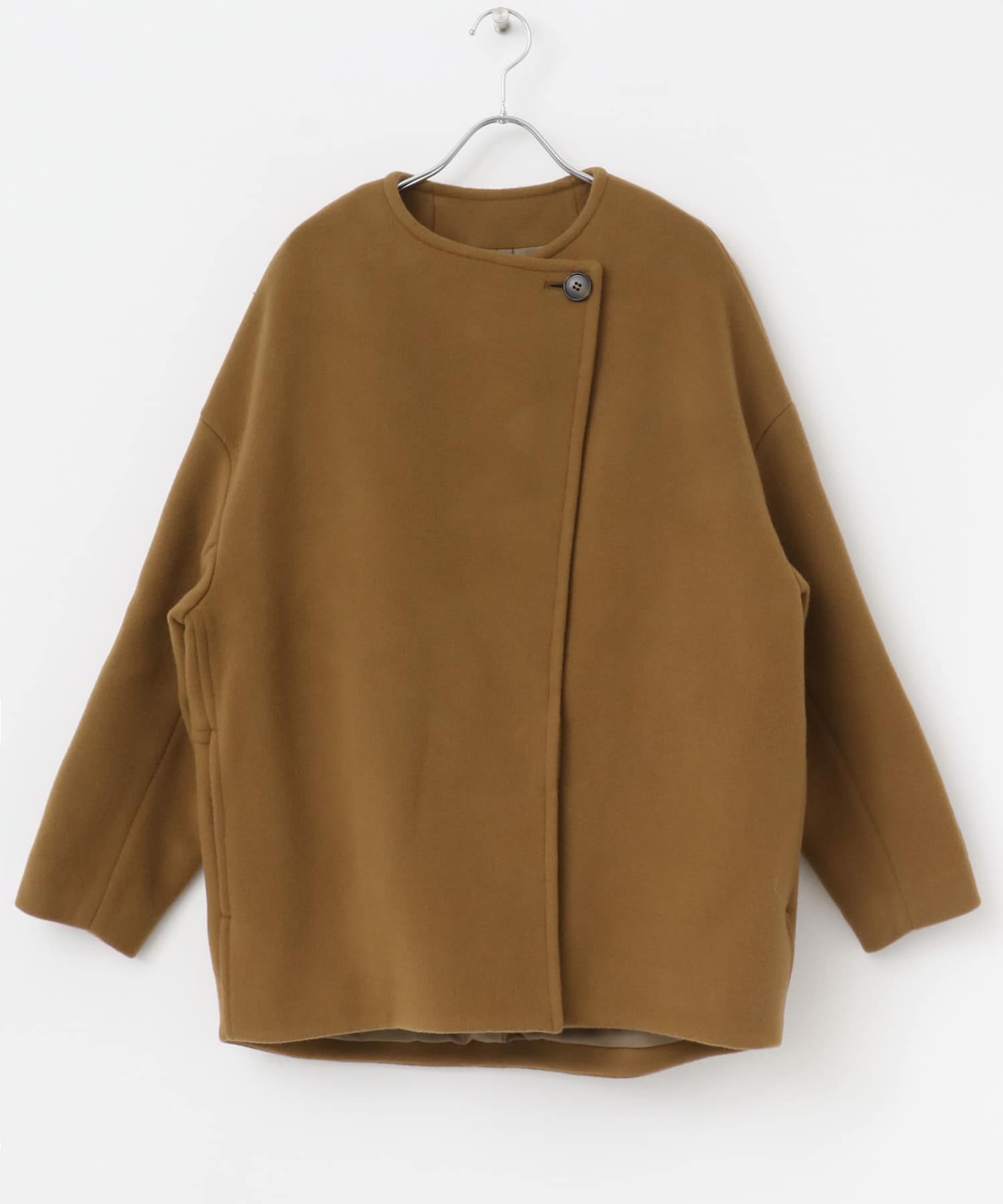 LaTorreノーカラーコート camel FREE
