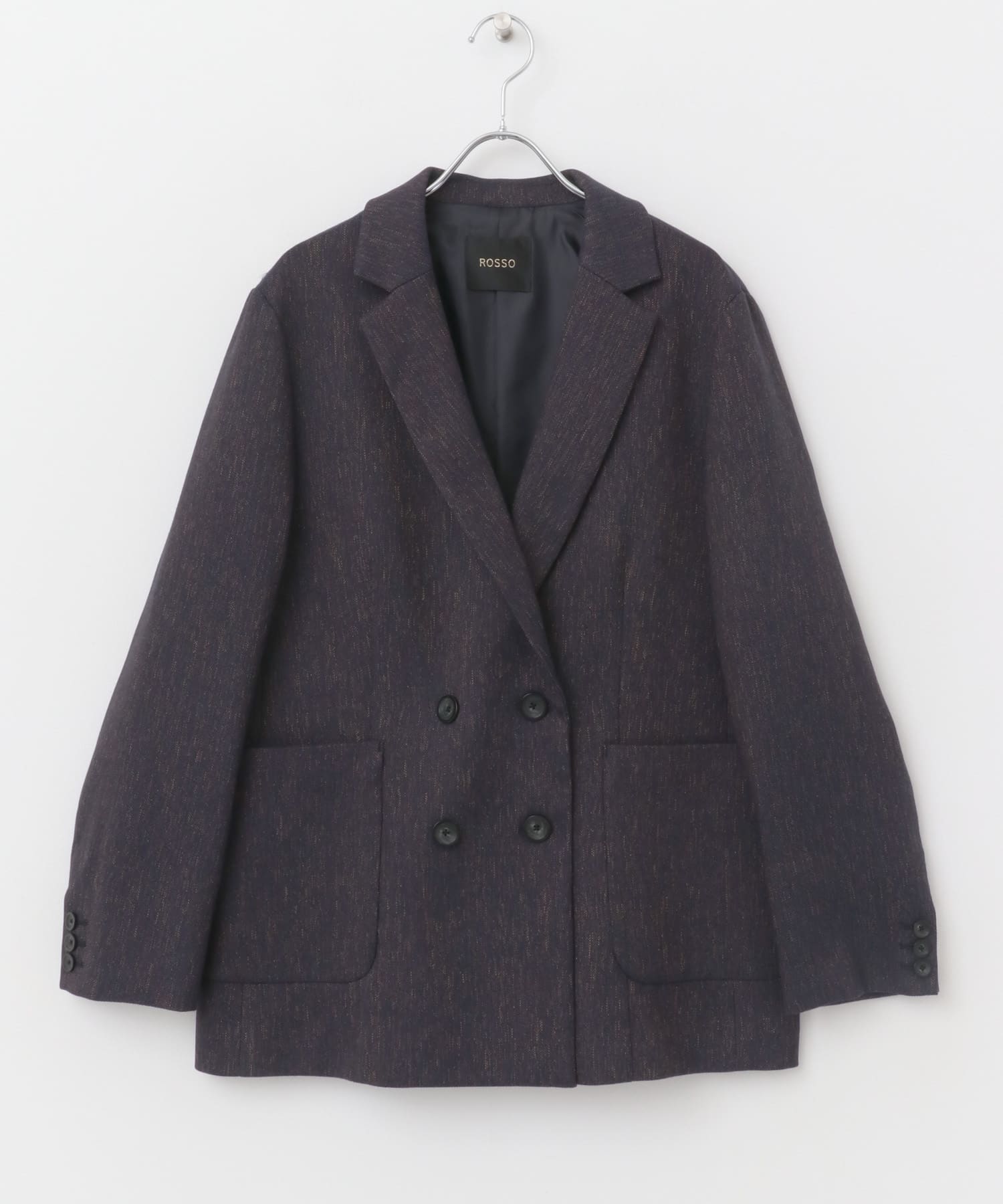 ツイードオーバージャケット navy 36