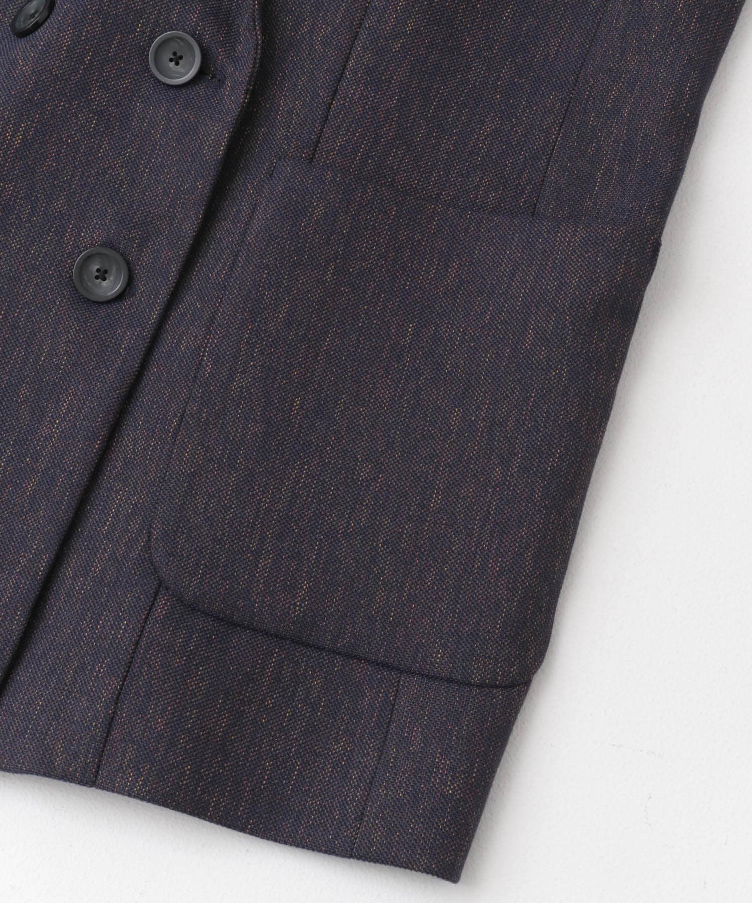 ツイードオーバージャケット navy 36