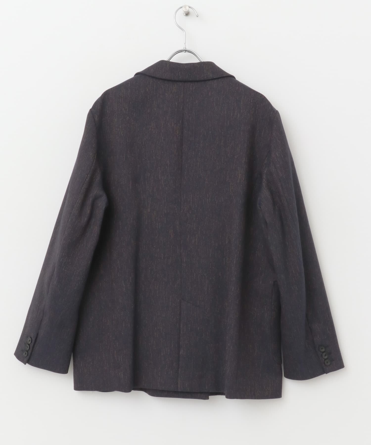 ツイードオーバージャケット navy 36