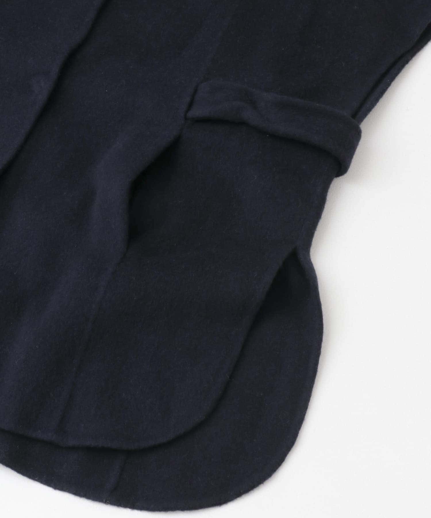 ウールカシミヤリバーチェスターコート NAVY FREE