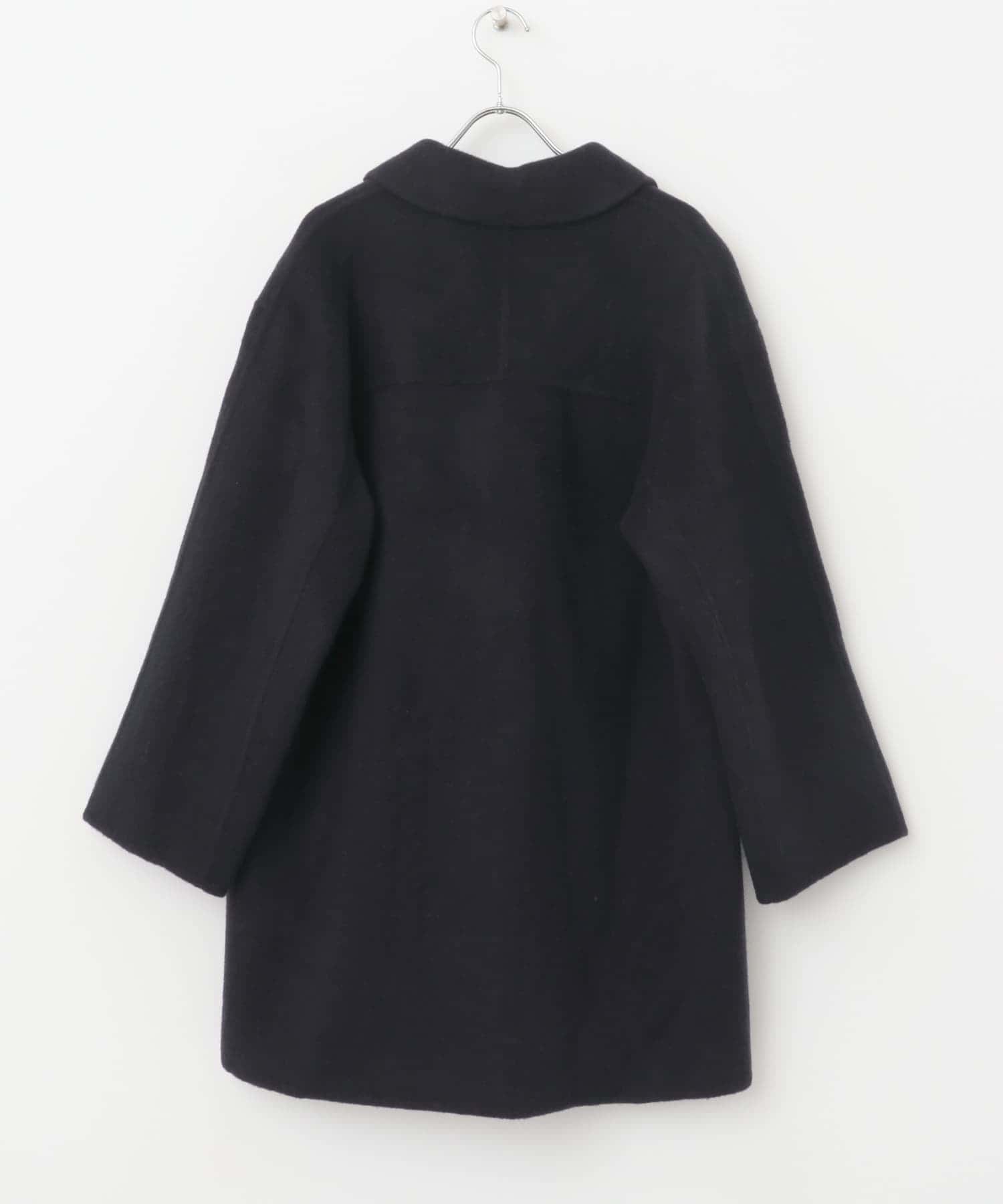 ウールカシミヤリバーチェスターコート NAVY FREE