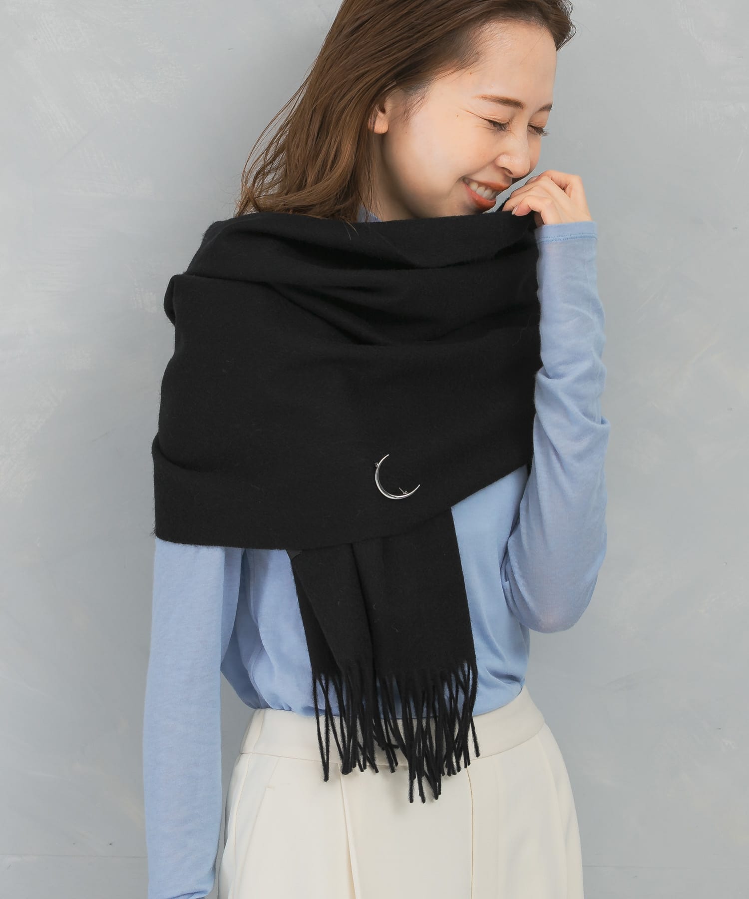 定価¥27,600 URBAN RESEARCH カシミヤ100%ストール カシミヤ混無地ストール(FREE OFF WIHTE): ファッション雑貨