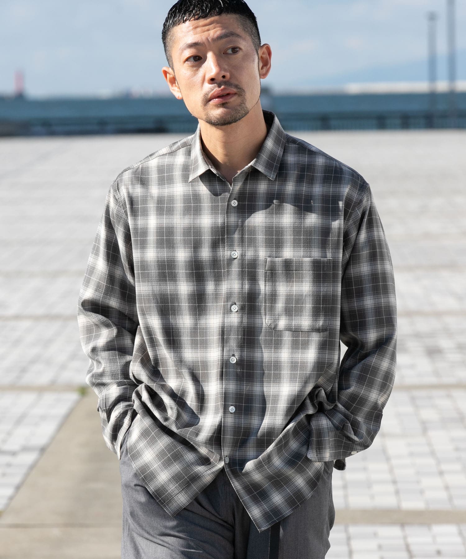 身長：173cm サイズ：L