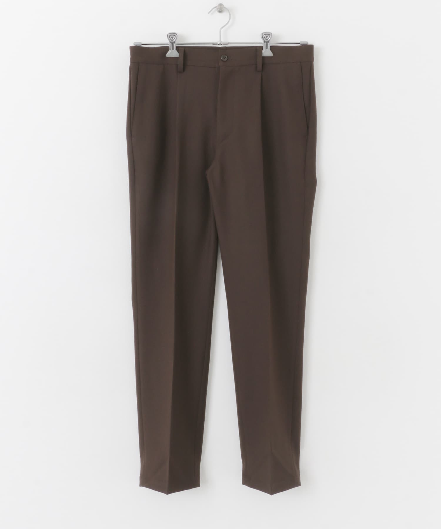 『セットアップ対応』『XLサイズあり』カルゼストレッチスラックス BROWN M