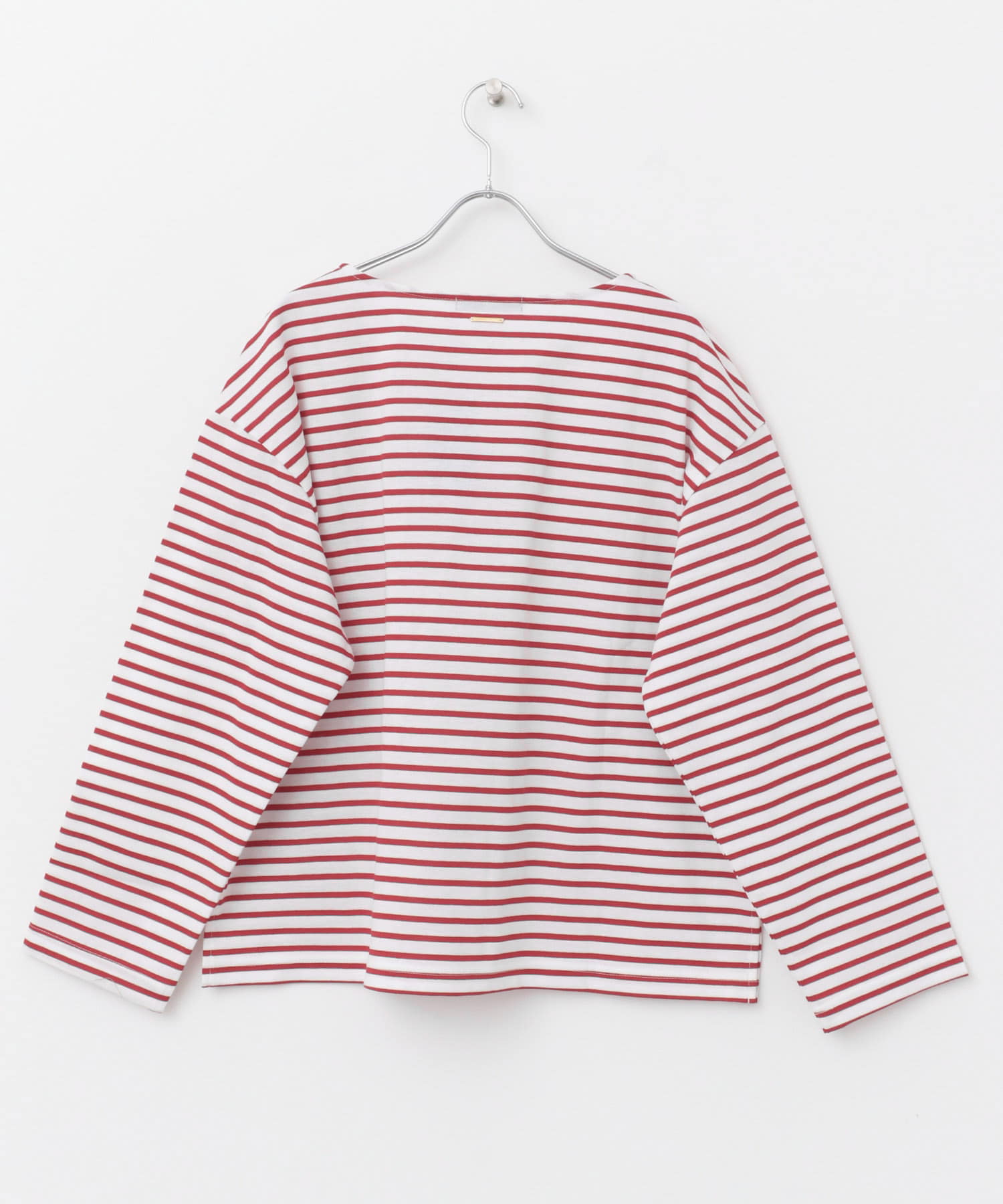 バスクオーバーTシャツ WHT×RED FREE