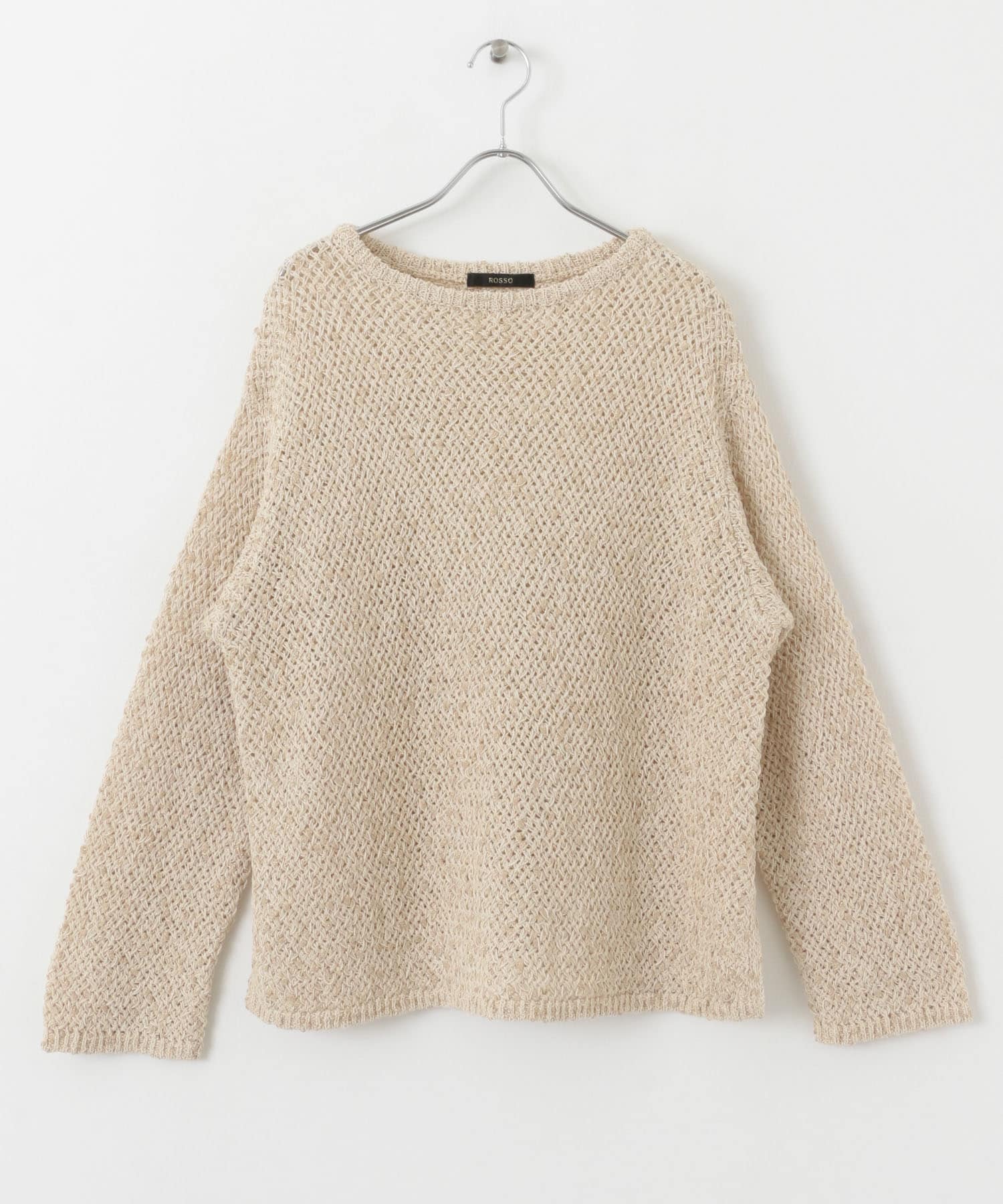 透かし編みラメニット beige FREE