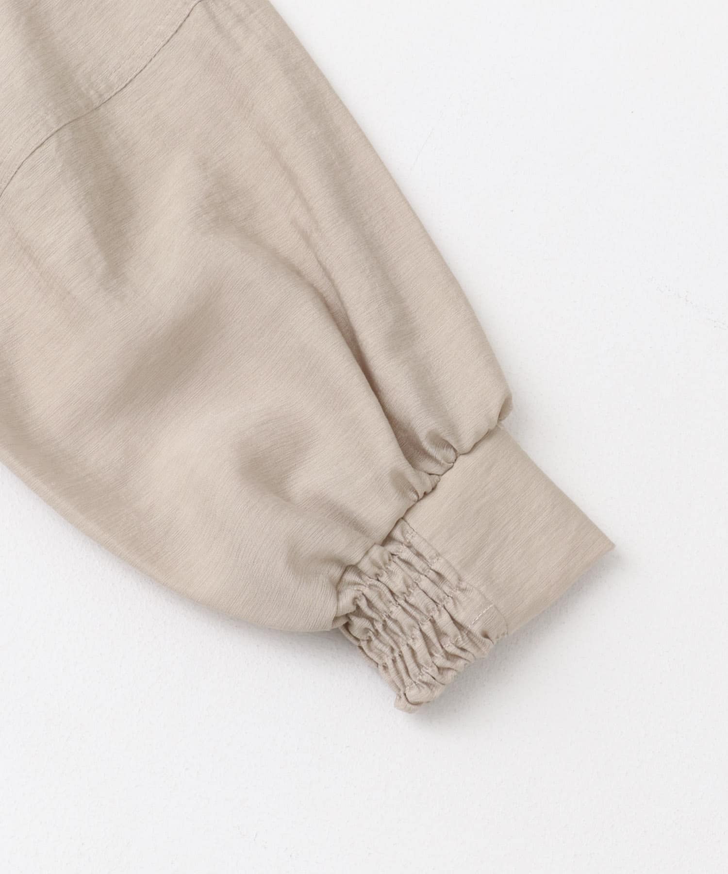 2WAYギャザースリーブブラウス L/BEIGE FREE