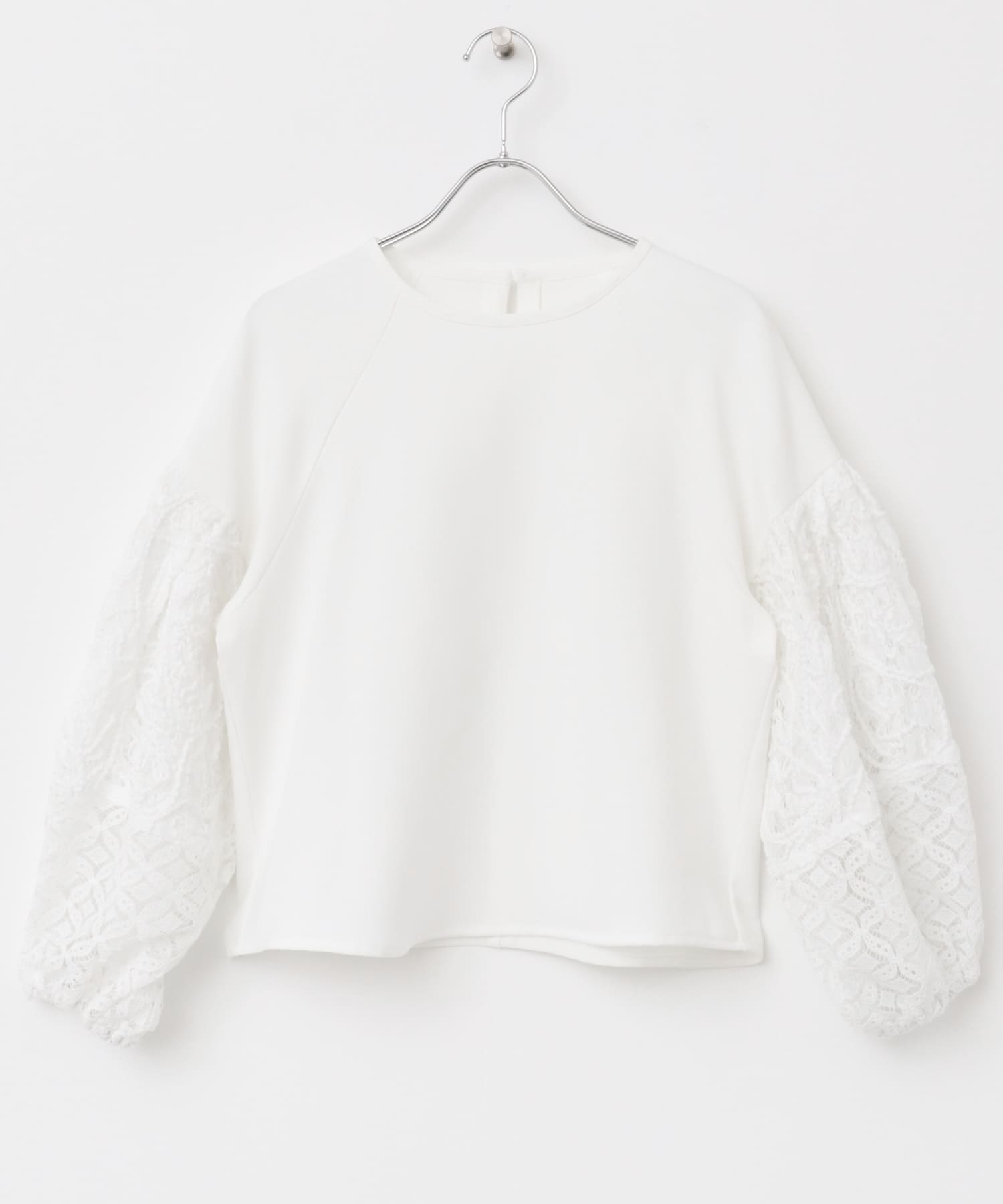 F by ROSSO　コードレースドッキングブラウス OFF WHITE FREE