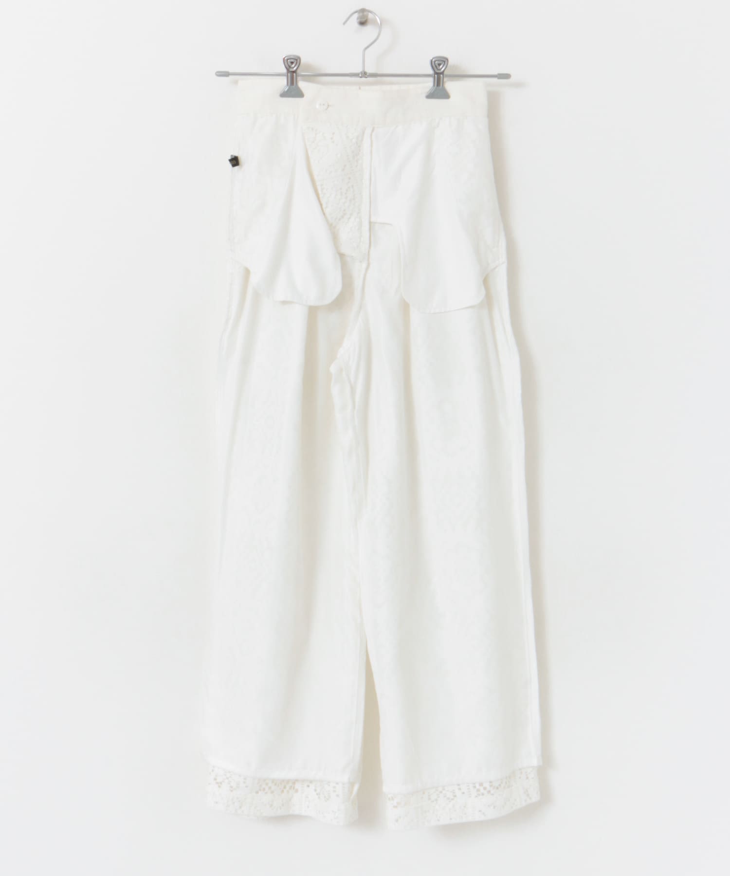 レースワイドパンツ WIHTE 36