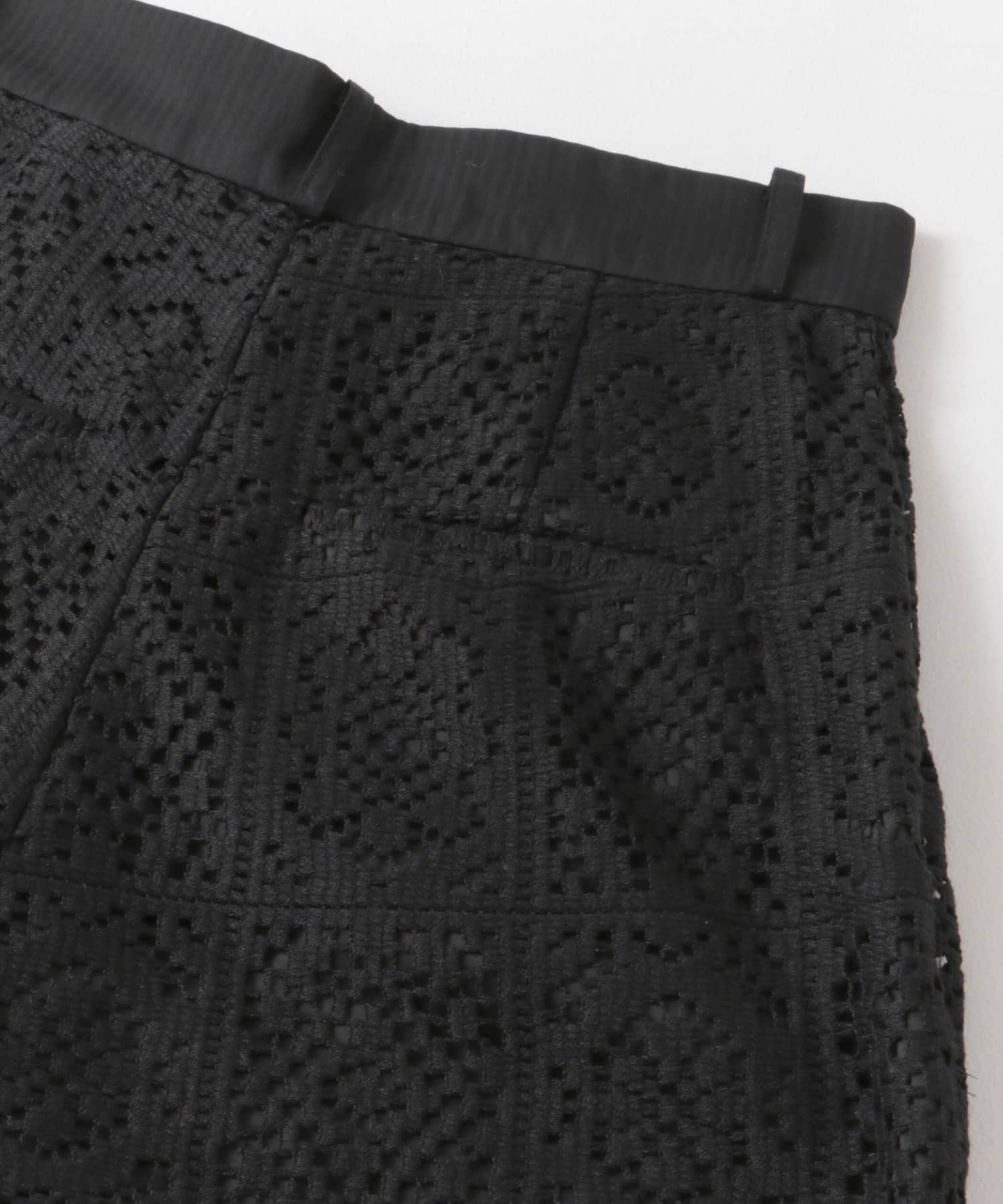 レースワイドパンツ BLACK 36