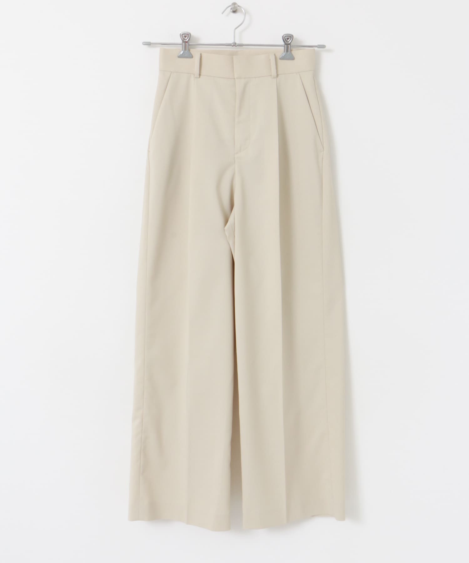 ハイウエストワイドスラックス L/BEIGE 34