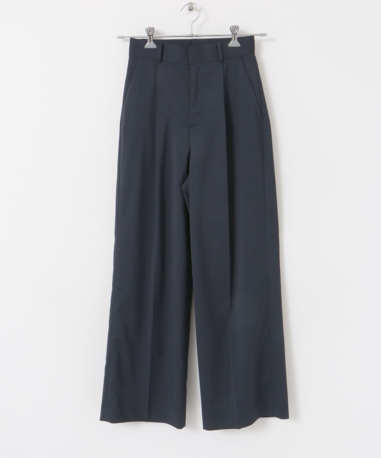 ハイウエストワイドスラックス NAVY 34