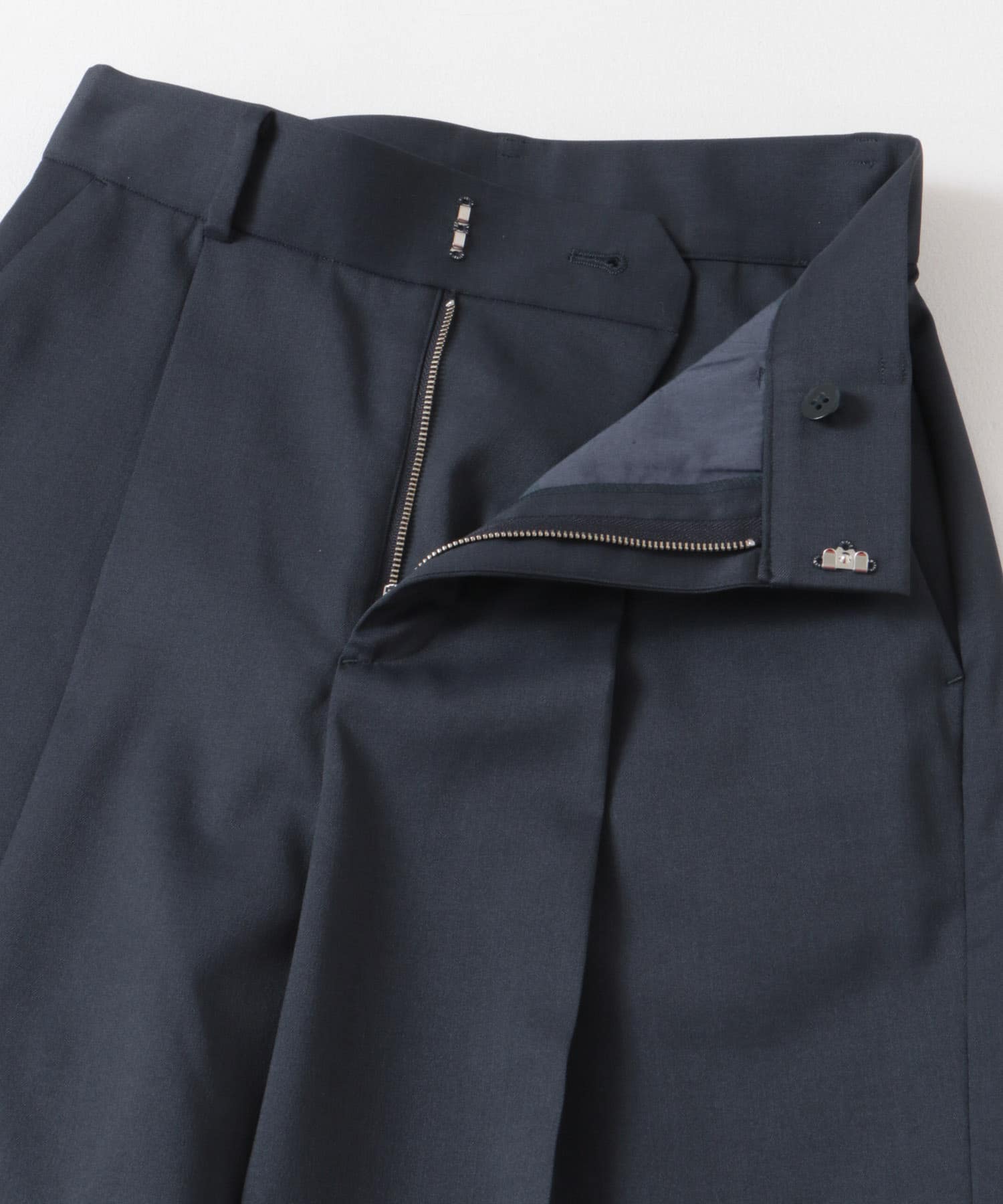 ハイウエストワイドスラックス NAVY 34