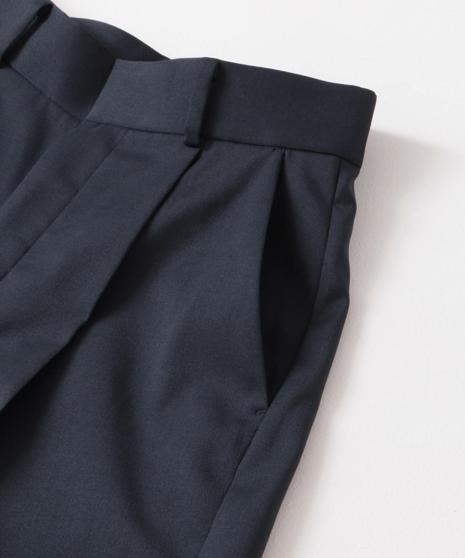 ハイウエストワイドスラックス NAVY 34
