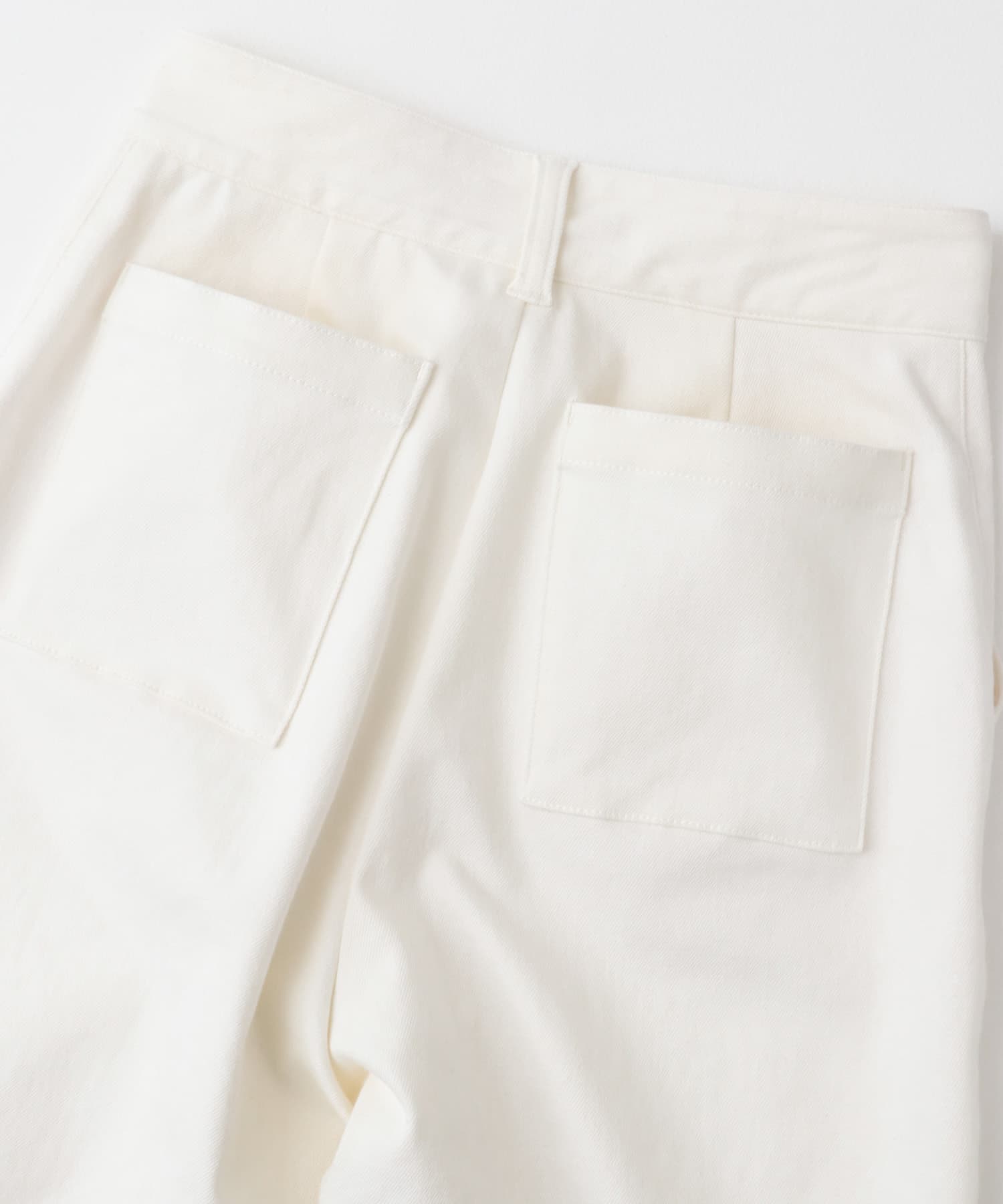 『MADE IN JAPAN』F by ROSSO　モンスターストレッチワイドストレートデニム WHITE 36