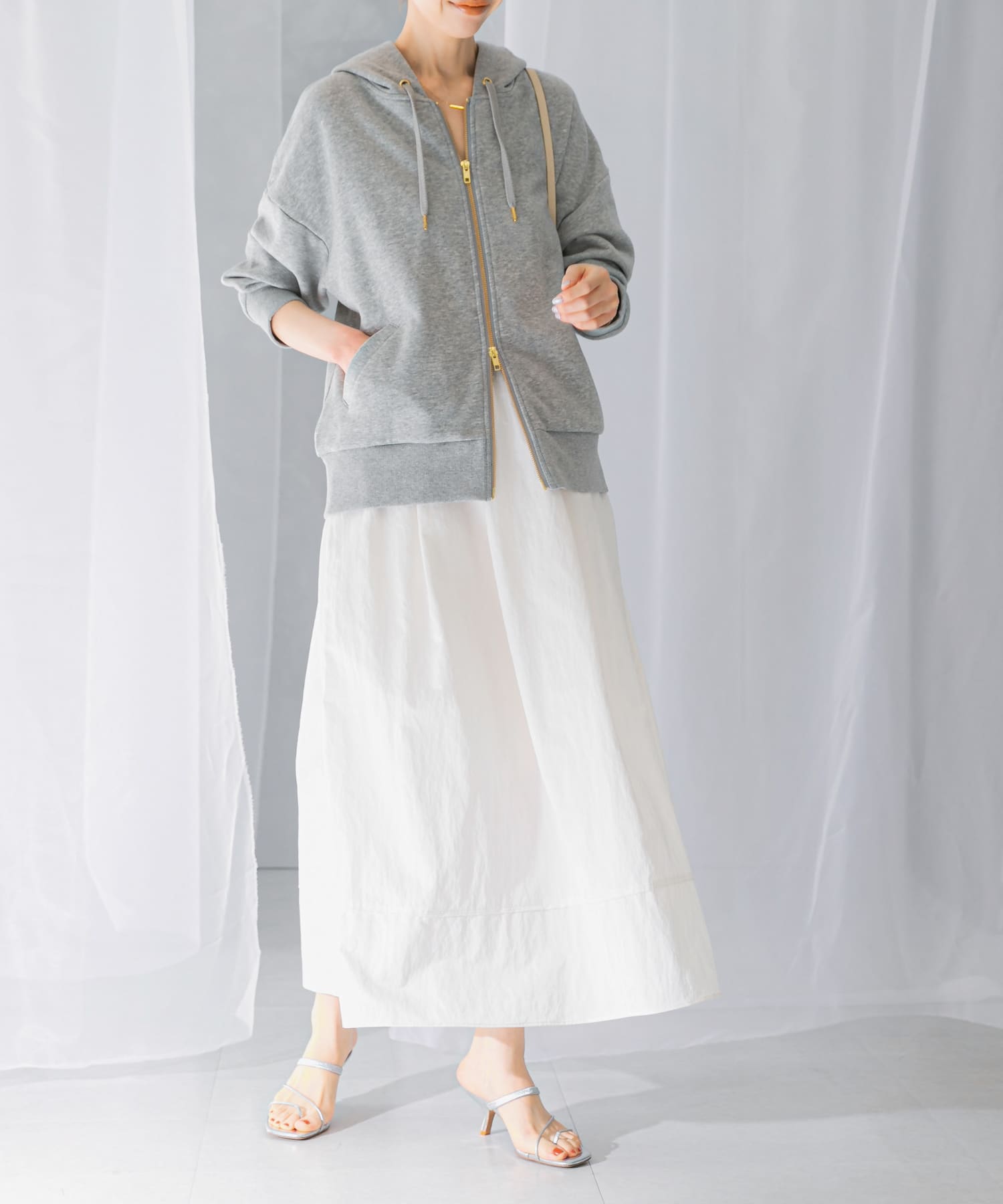 スリットギャザースカート