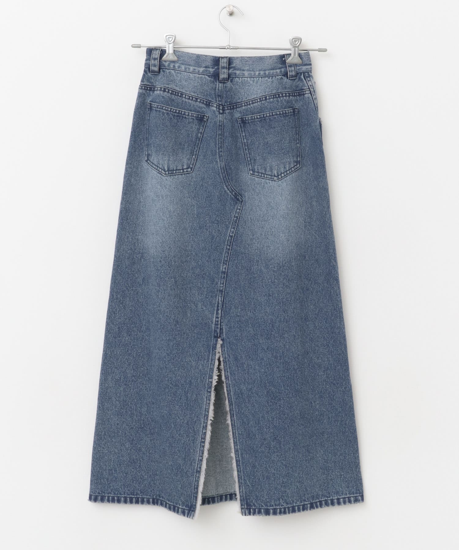セミフレアデニムスカート BLUE 36