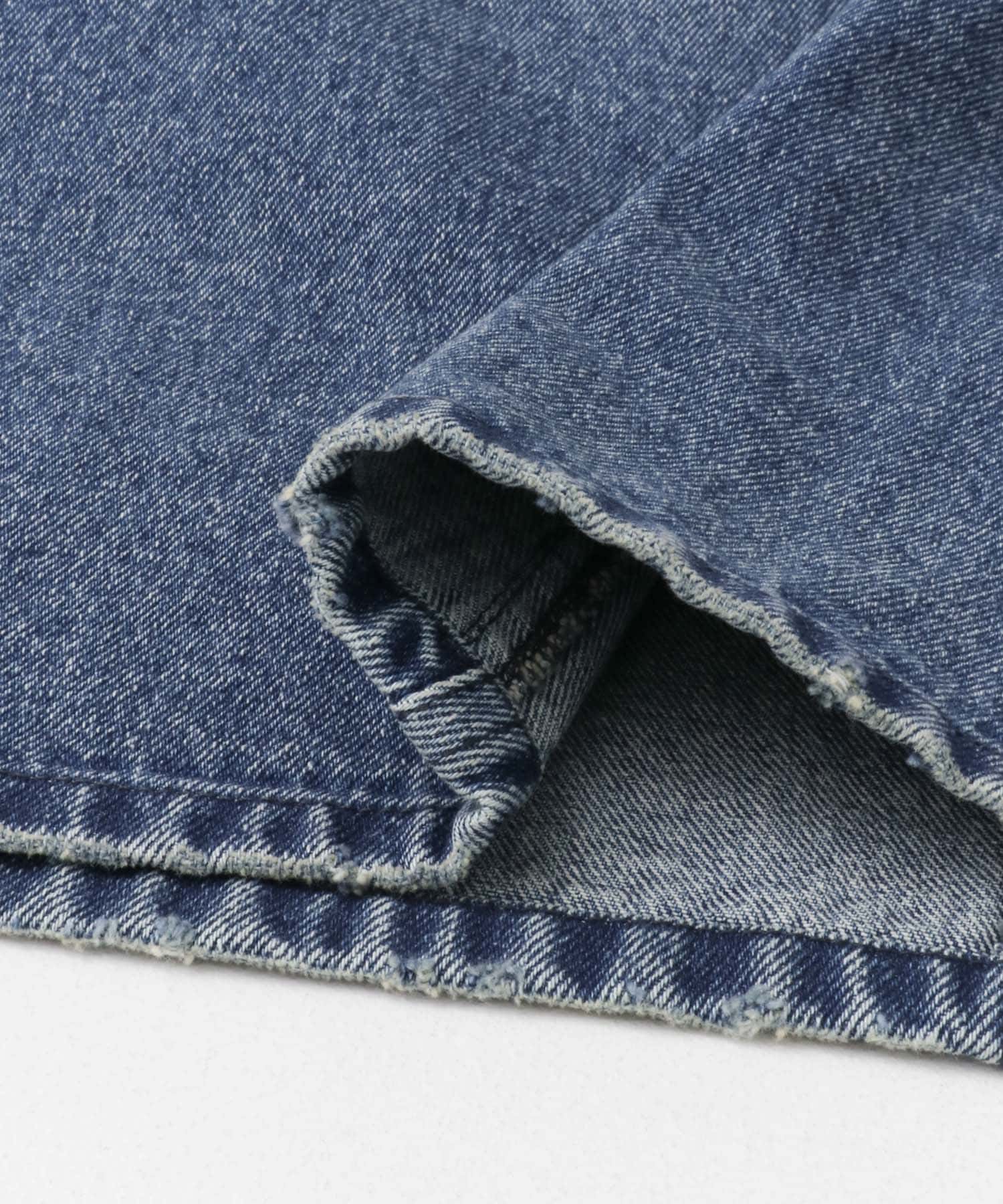 セミフレアデニムスカート BLUE 36