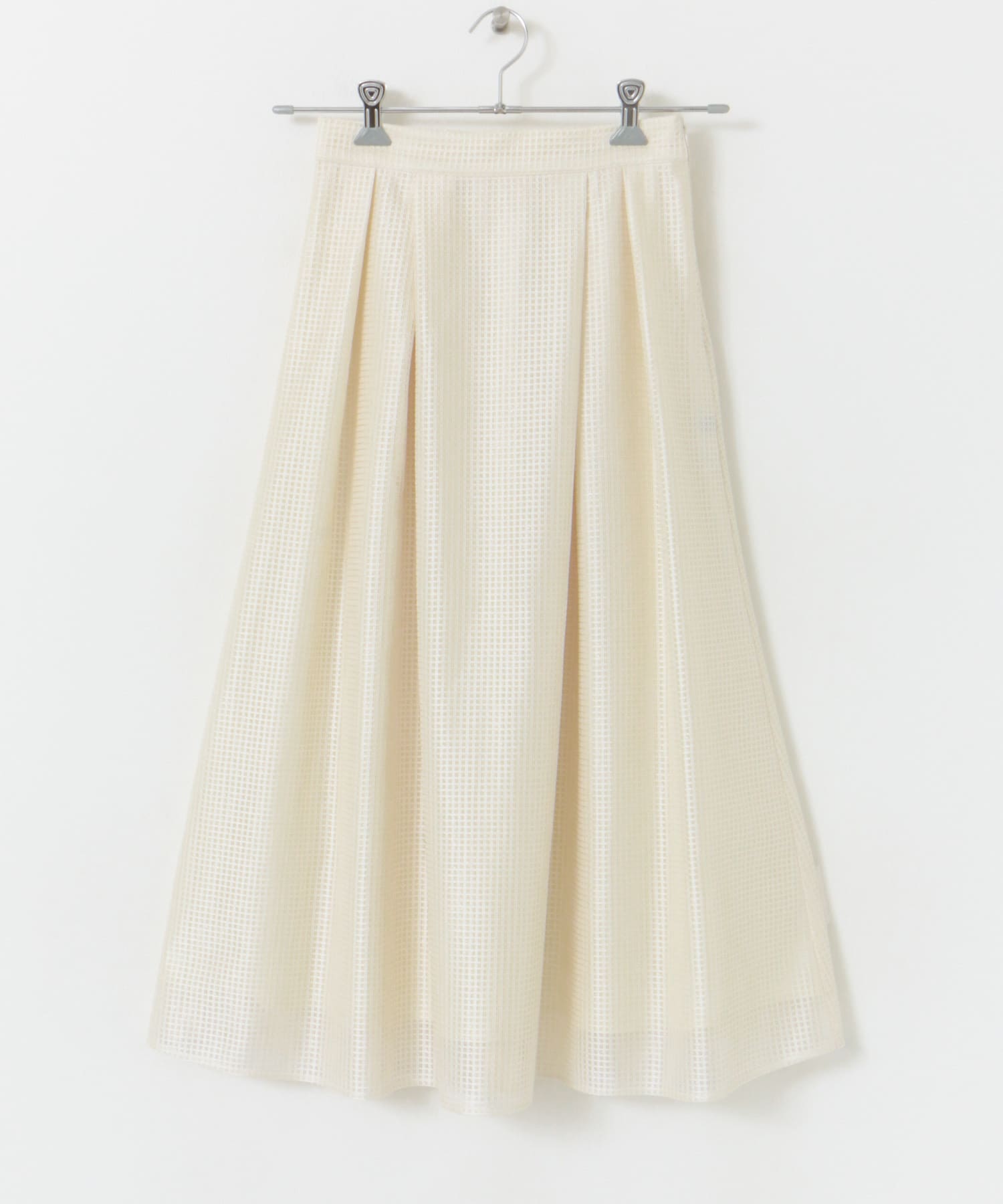 シアーメッシュフレアスカート OFF WHITE FREE