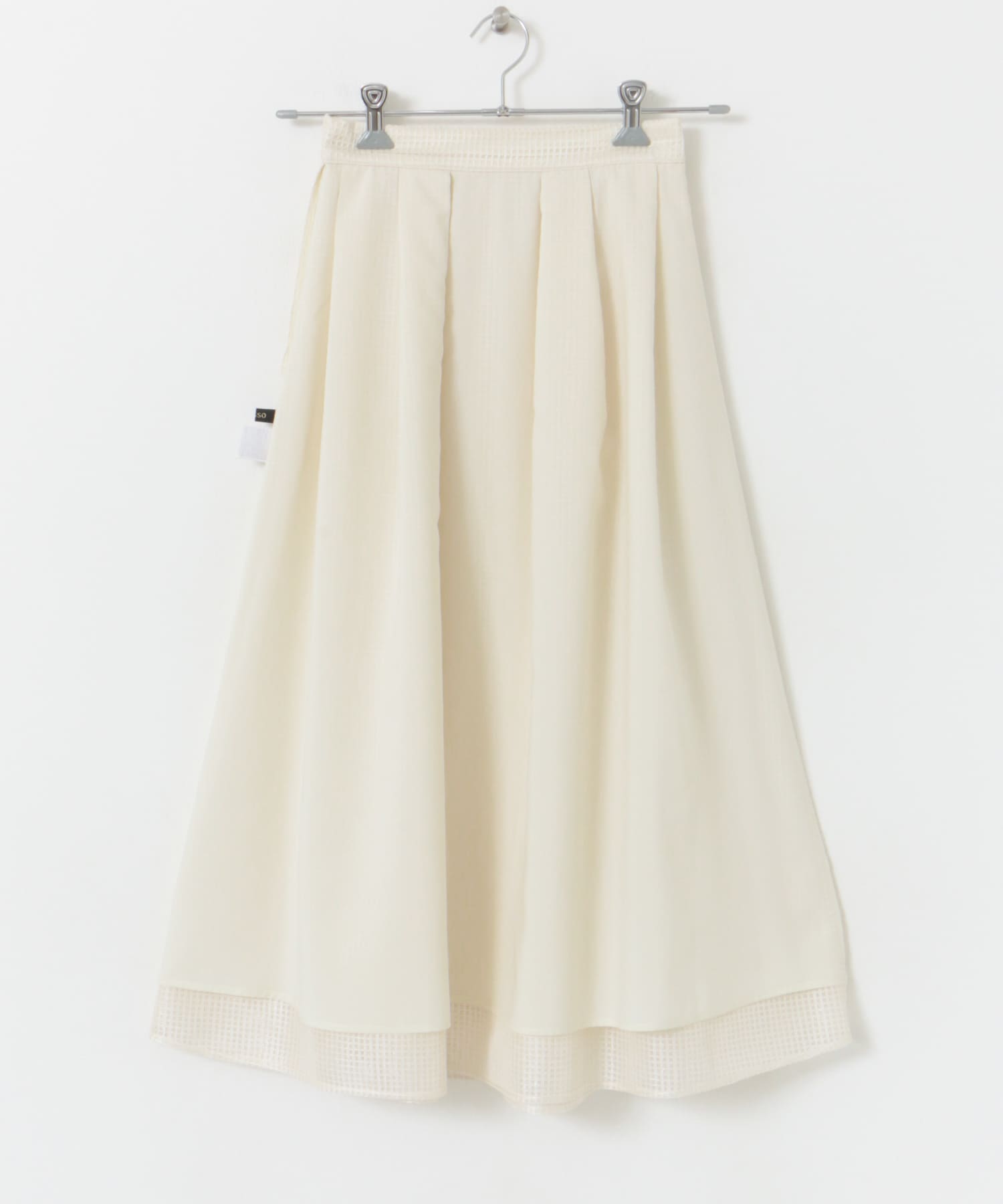 シアーメッシュフレアスカート OFF WHITE FREE