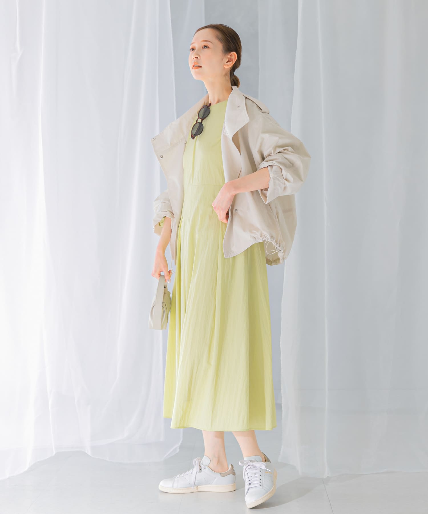 ボリュームスリーブタックワンピース(FREE NAVY): ワンピース｜URBAN