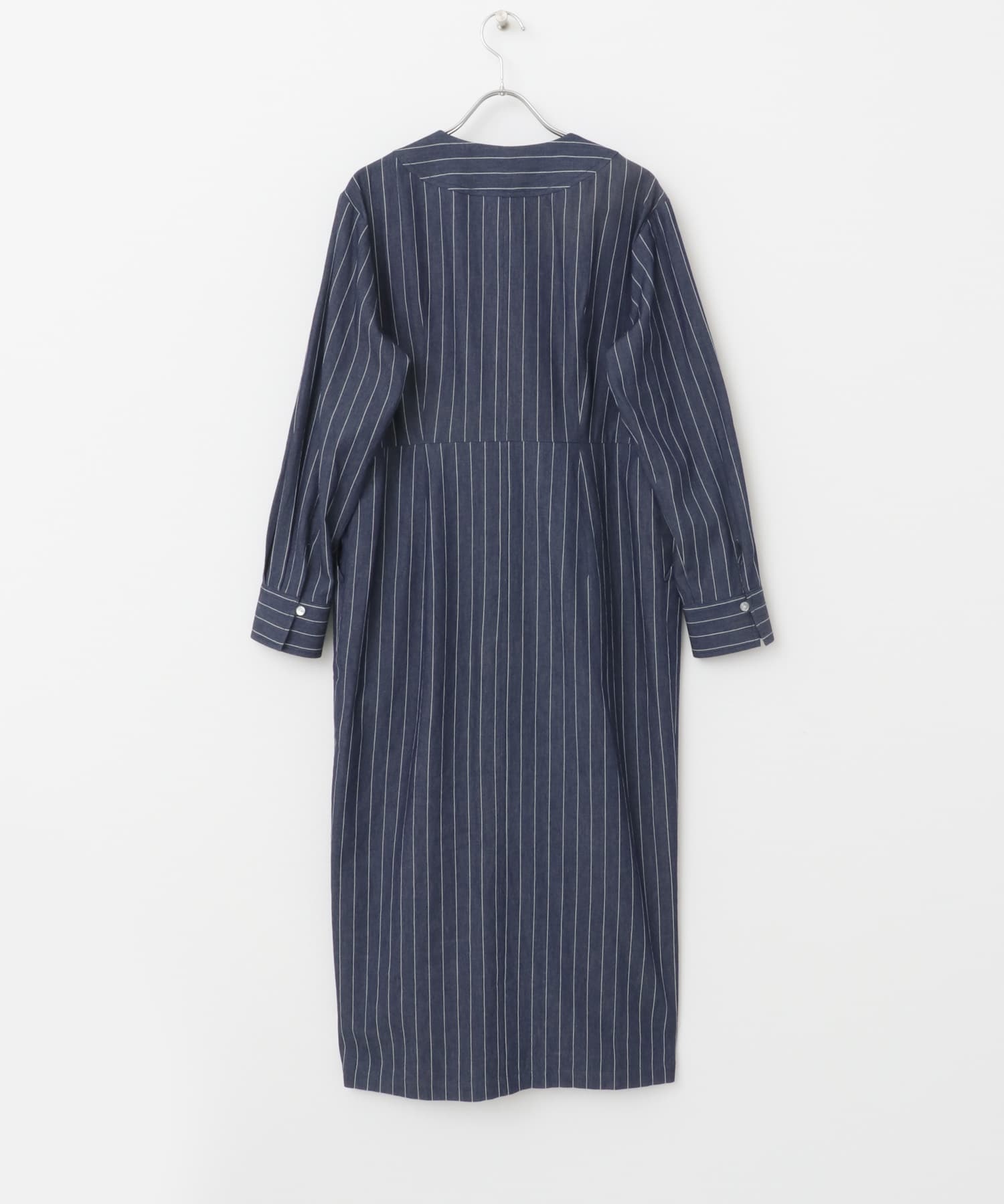 F by ROSSO　ストライプデニムワンピース INDIGO FREE
