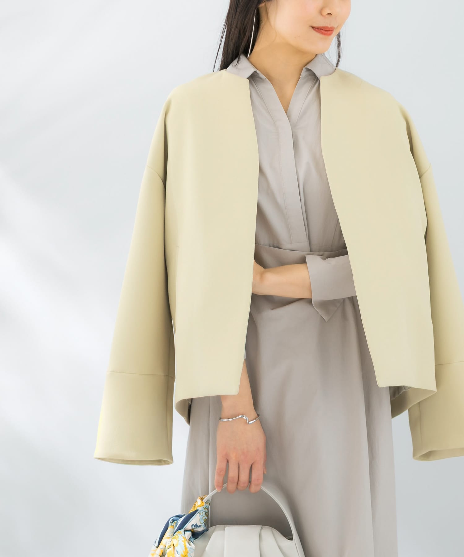 UVカットトリプルクロスショートコート