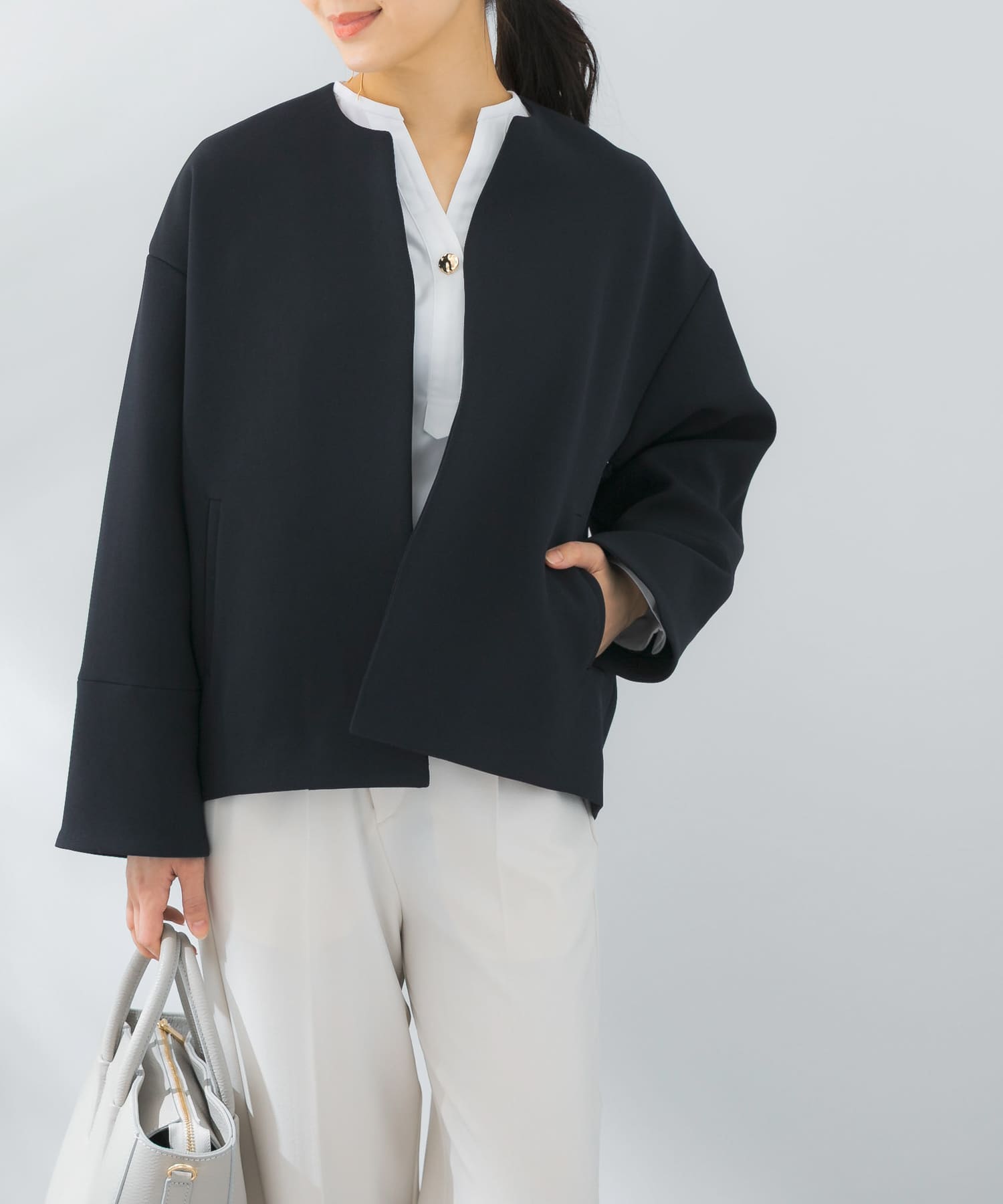 UVカットトリプルクロスショートコート