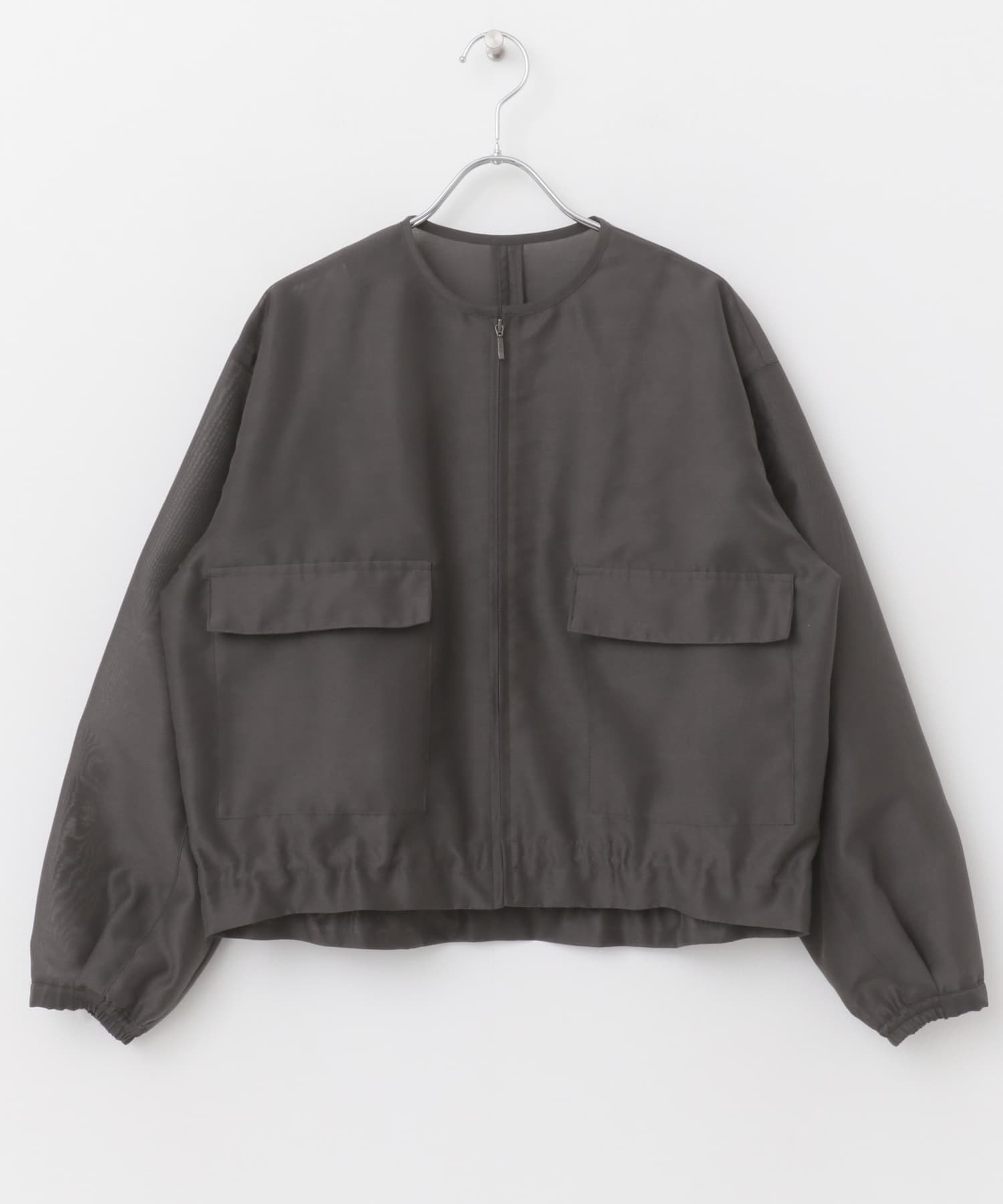 オーガンジーシアーブルゾン CHARCOAL FREE