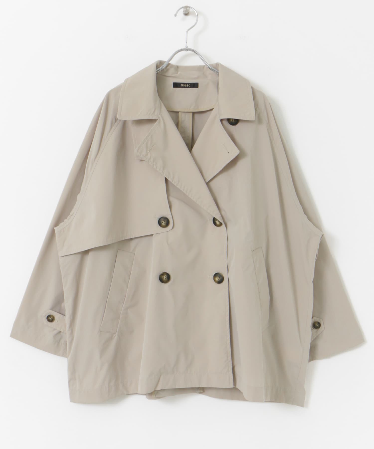 『WEB/一部店舗限定』撥水ショートトレンチコート L/BEIGE FREE