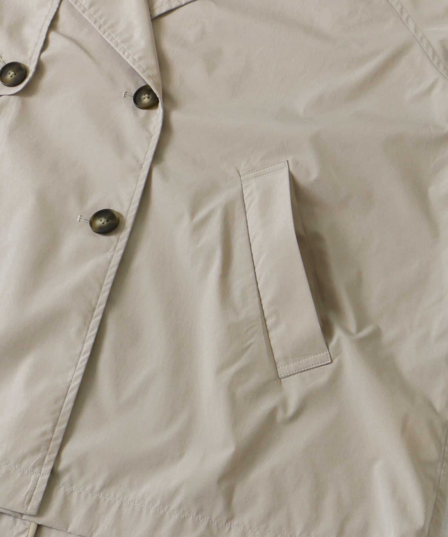 『WEB/一部店舗限定』撥水ショートトレンチコート L/BEIGE FREE