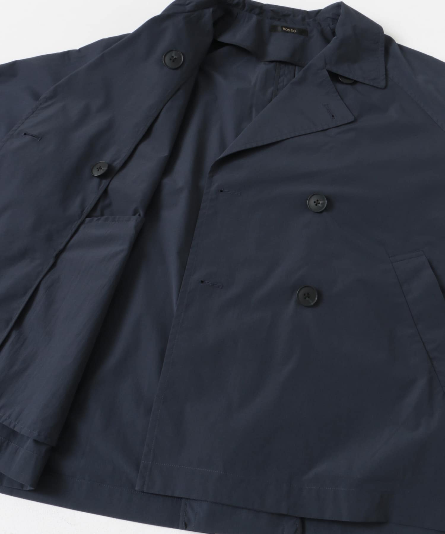 『WEB/一部店舗限定』撥水ショートトレンチコート NAVY FREE