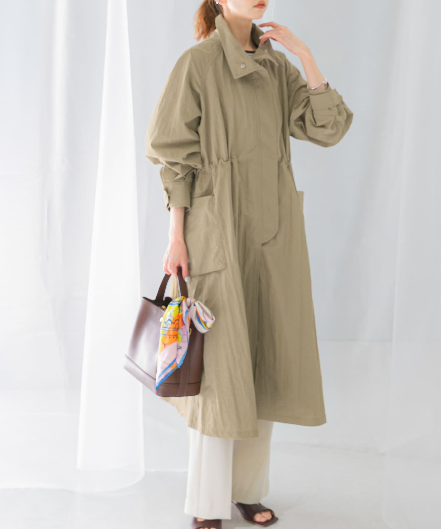 撥水ボリュームモッズコート(FREE BEIGE): アウター｜URBAN RESEARCH